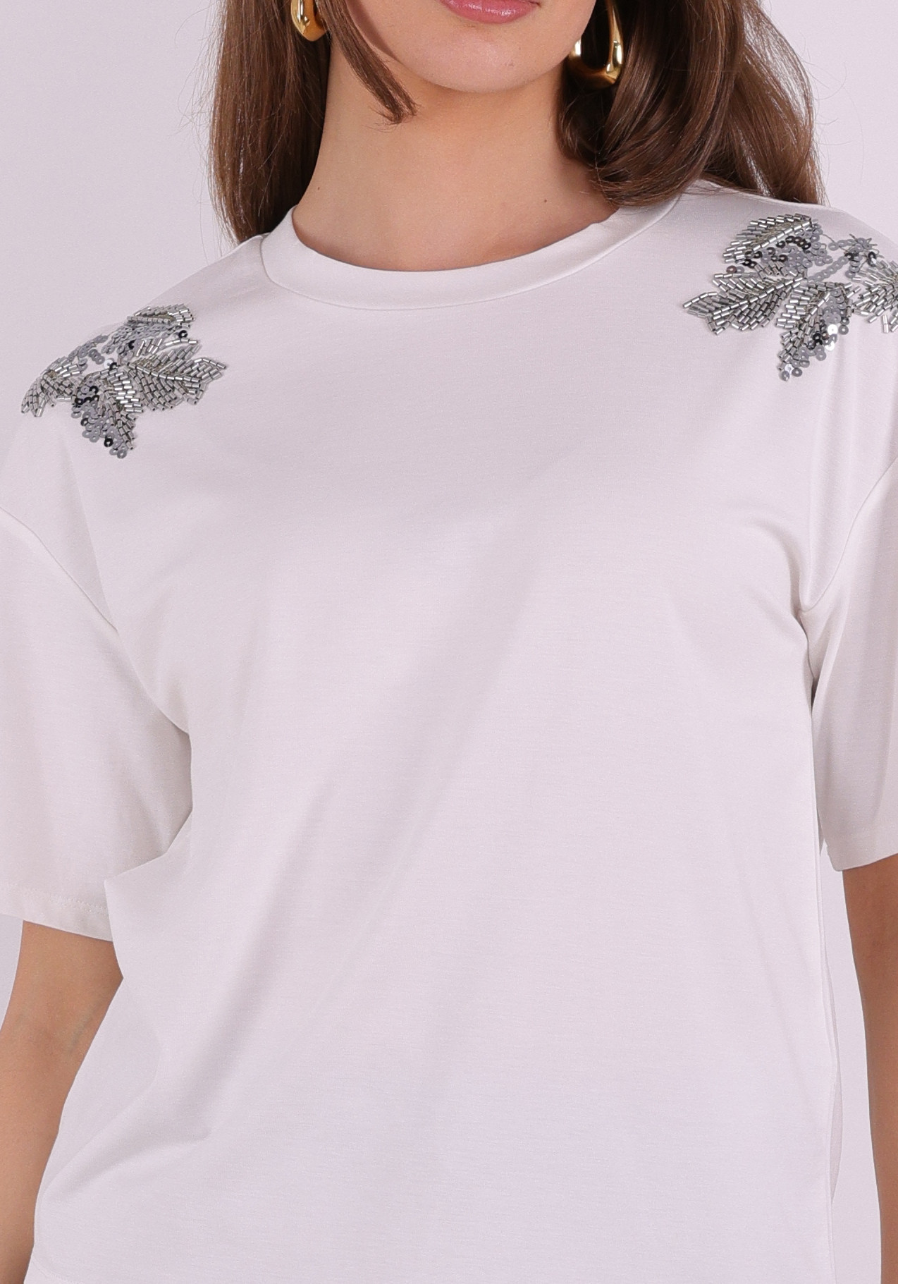 Vila T-shirt Selsa 14113127 Wit