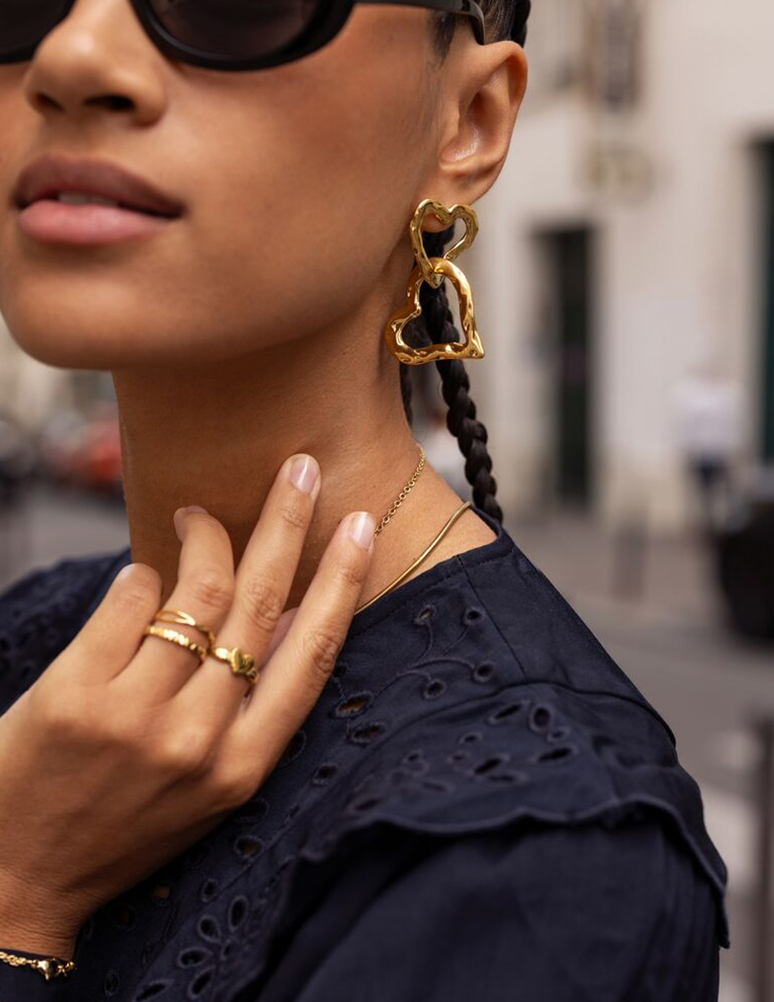 My Jewellery Oorbellen vintage hartjes MJ11045 Zilver