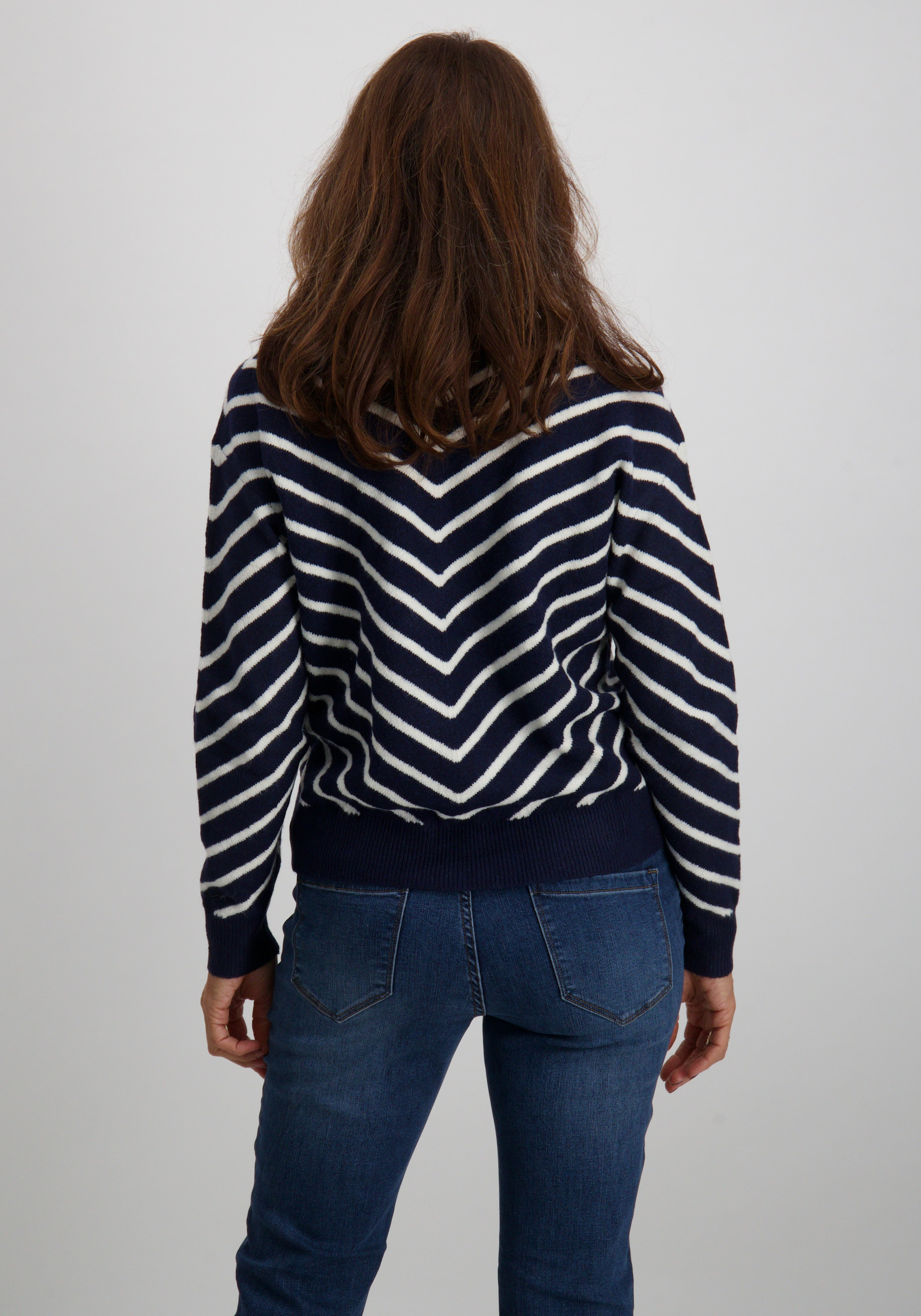 Geisha Trui gestreept 54504-10 Marine