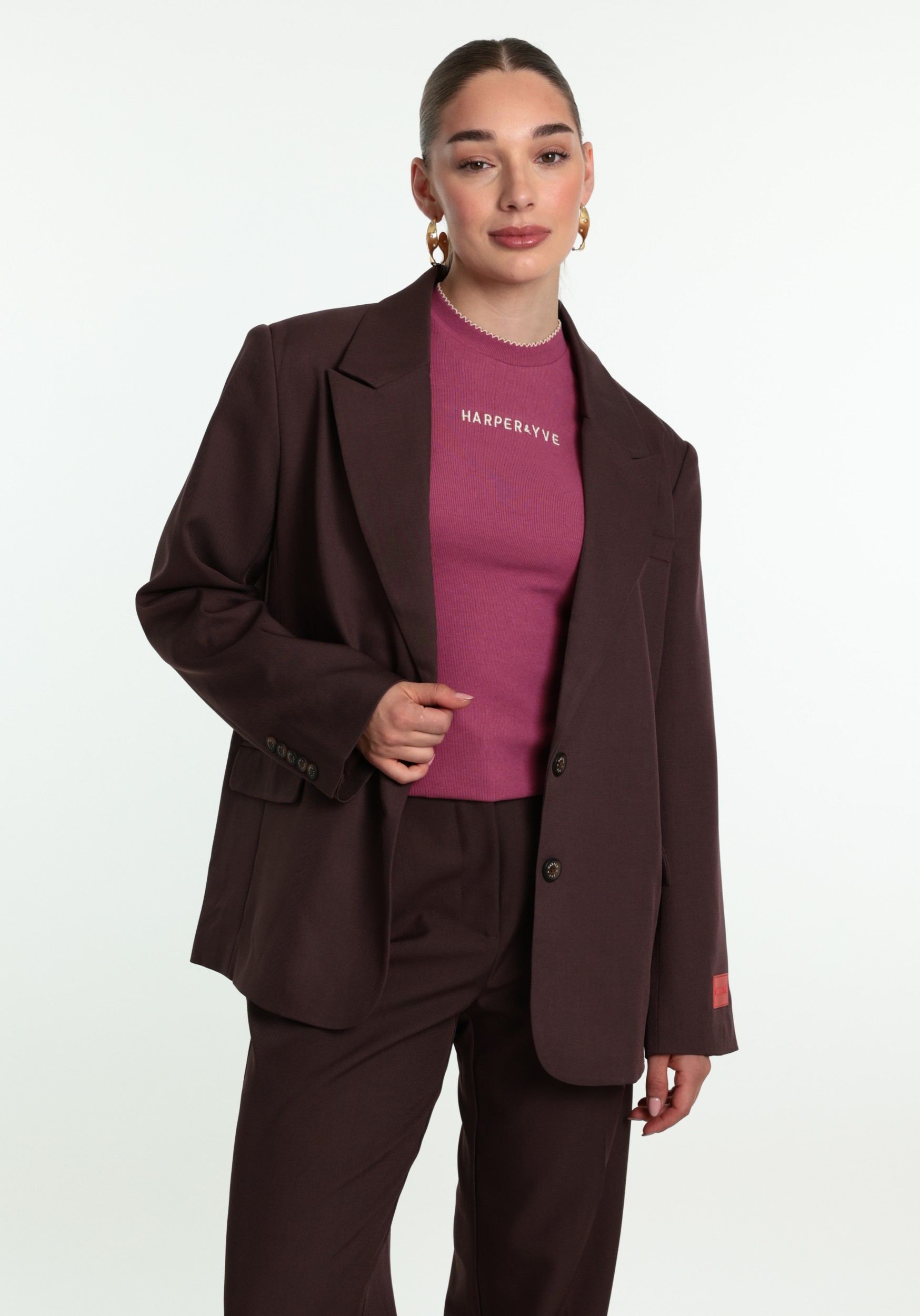 Harper & Yve Blazer Anna  AW6N211 Donker Paars