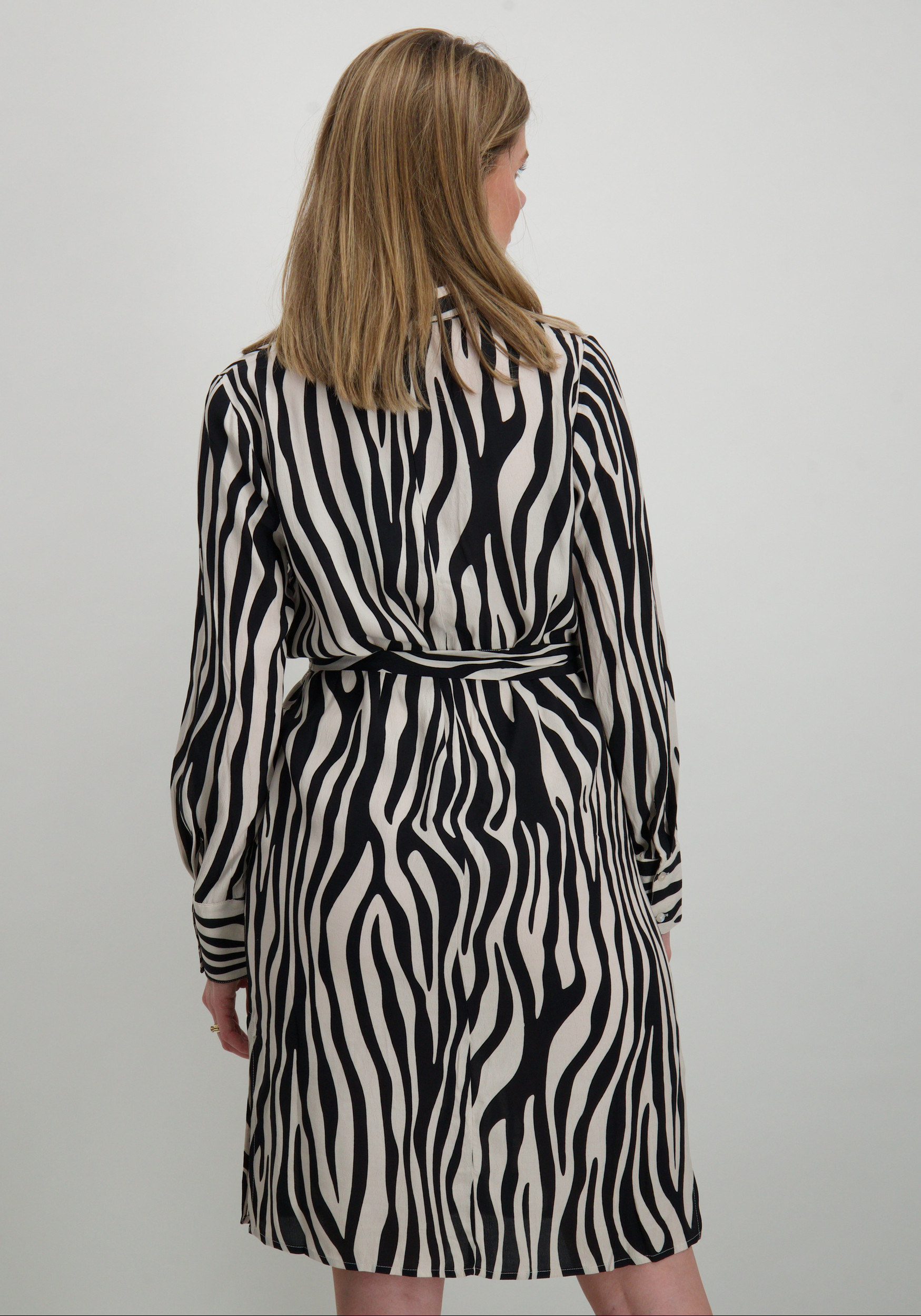 Vila Jurk Fini 14084529 Zwart/Wit