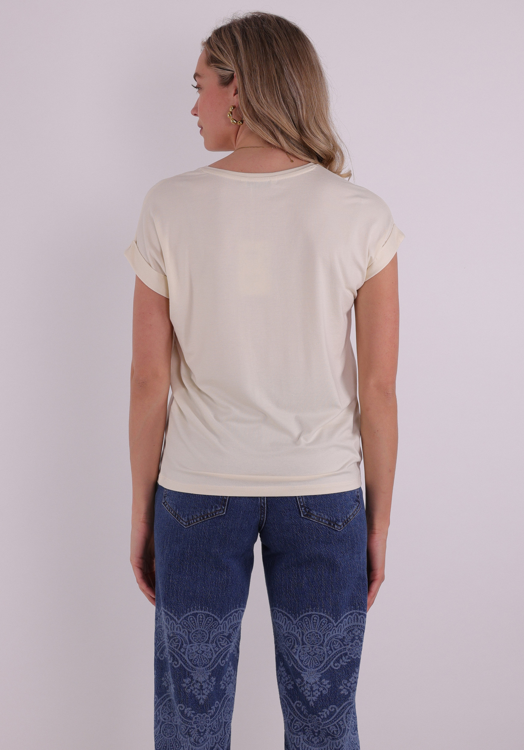 Only T-shirt Moster 15106662 Ecru