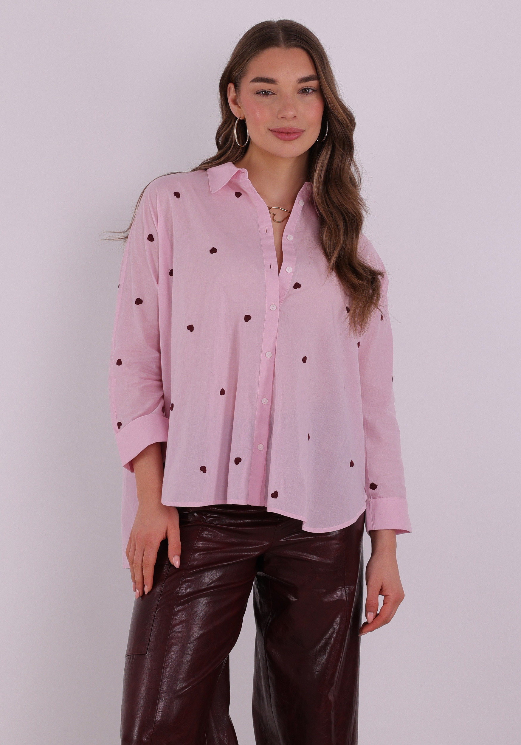 Only Blouse New lina grace 15283743 Roze