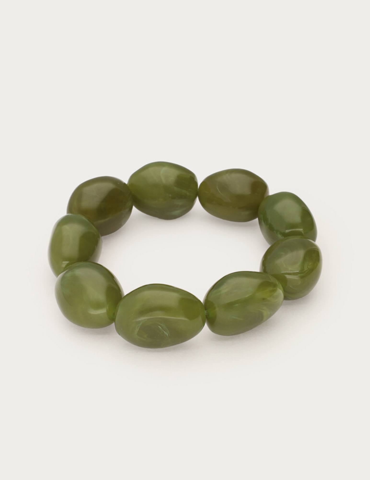 My Jewellery Statement armband met kralen MJ15218 Olijf Groen