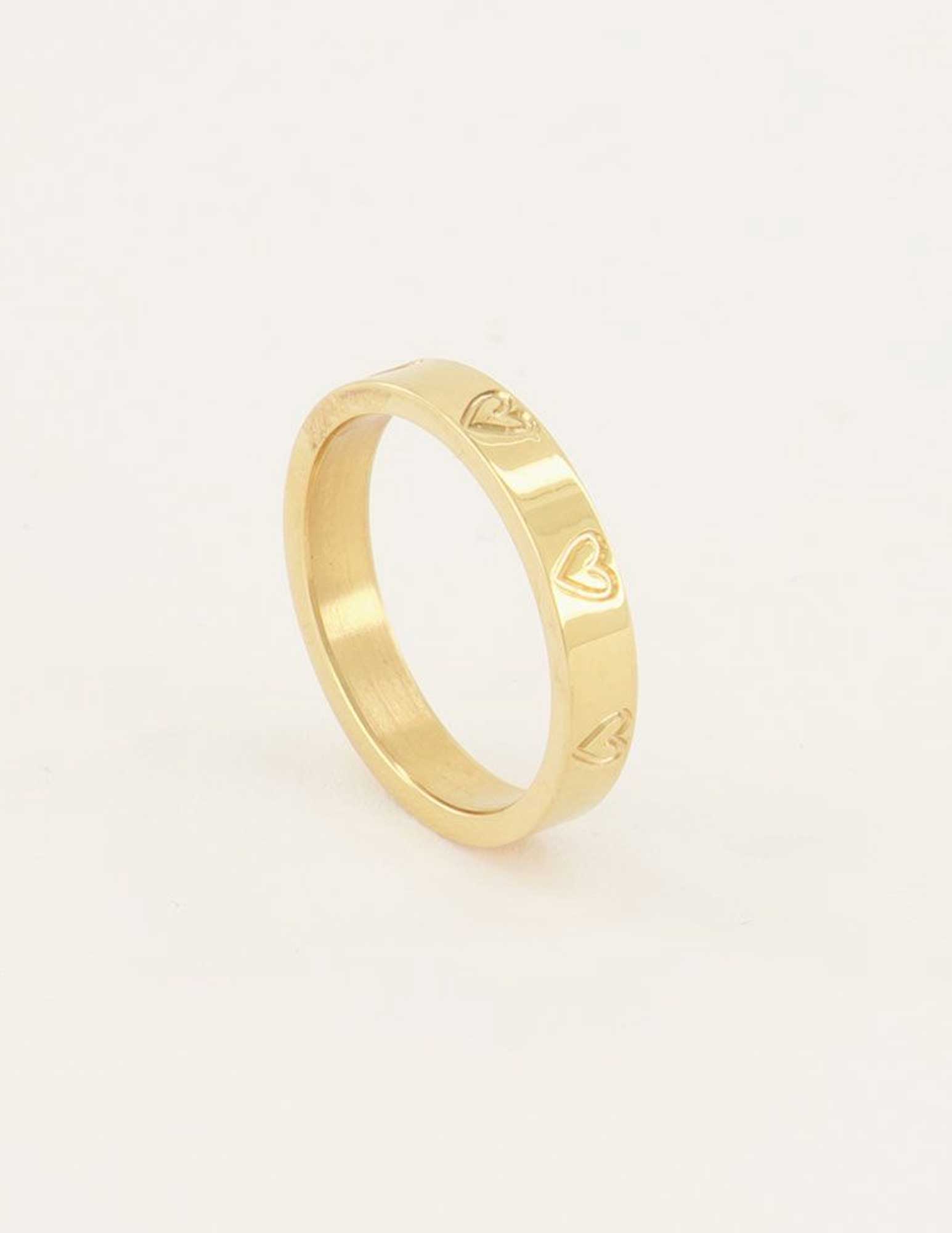 My Jewellery Ring Heart Engraved MJ06896 Goud