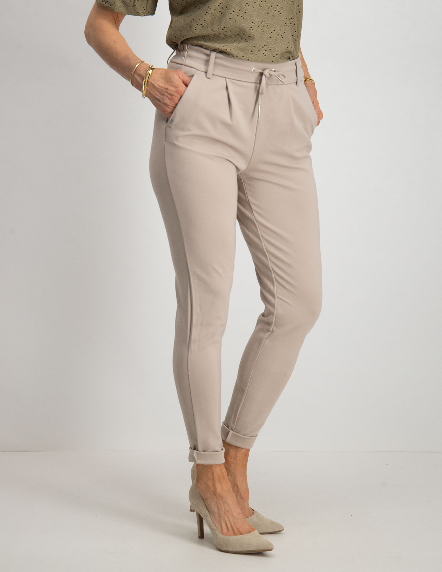 Only Broek Poptrash 15115847 Donker Beige