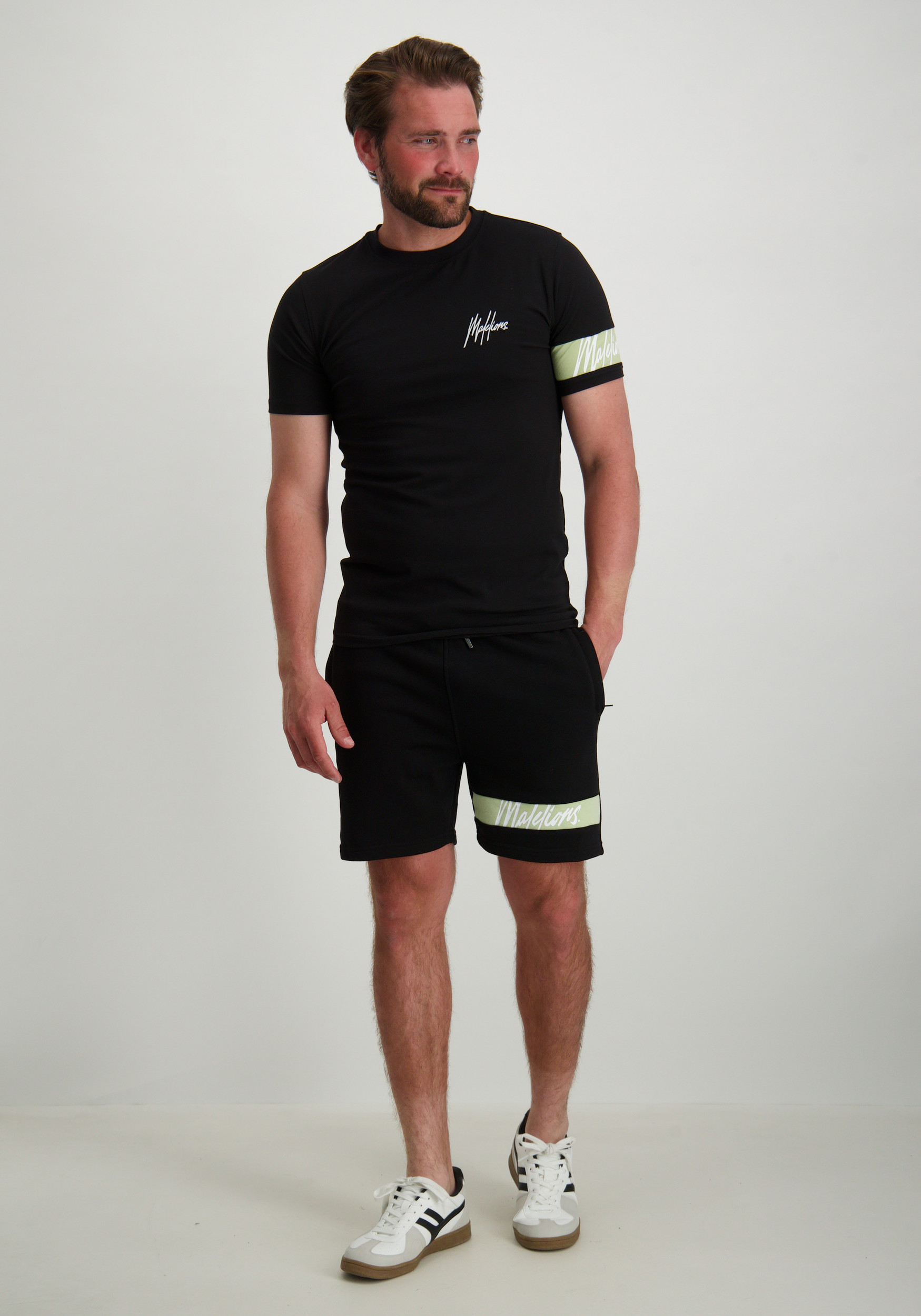 Malelions Short Captain MM3-SS25-05 Zwart