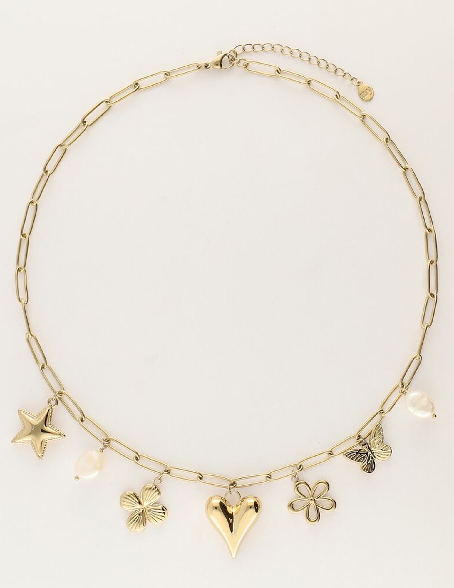 My Jewellery Schakelketting met bedels MJ11319 Goud