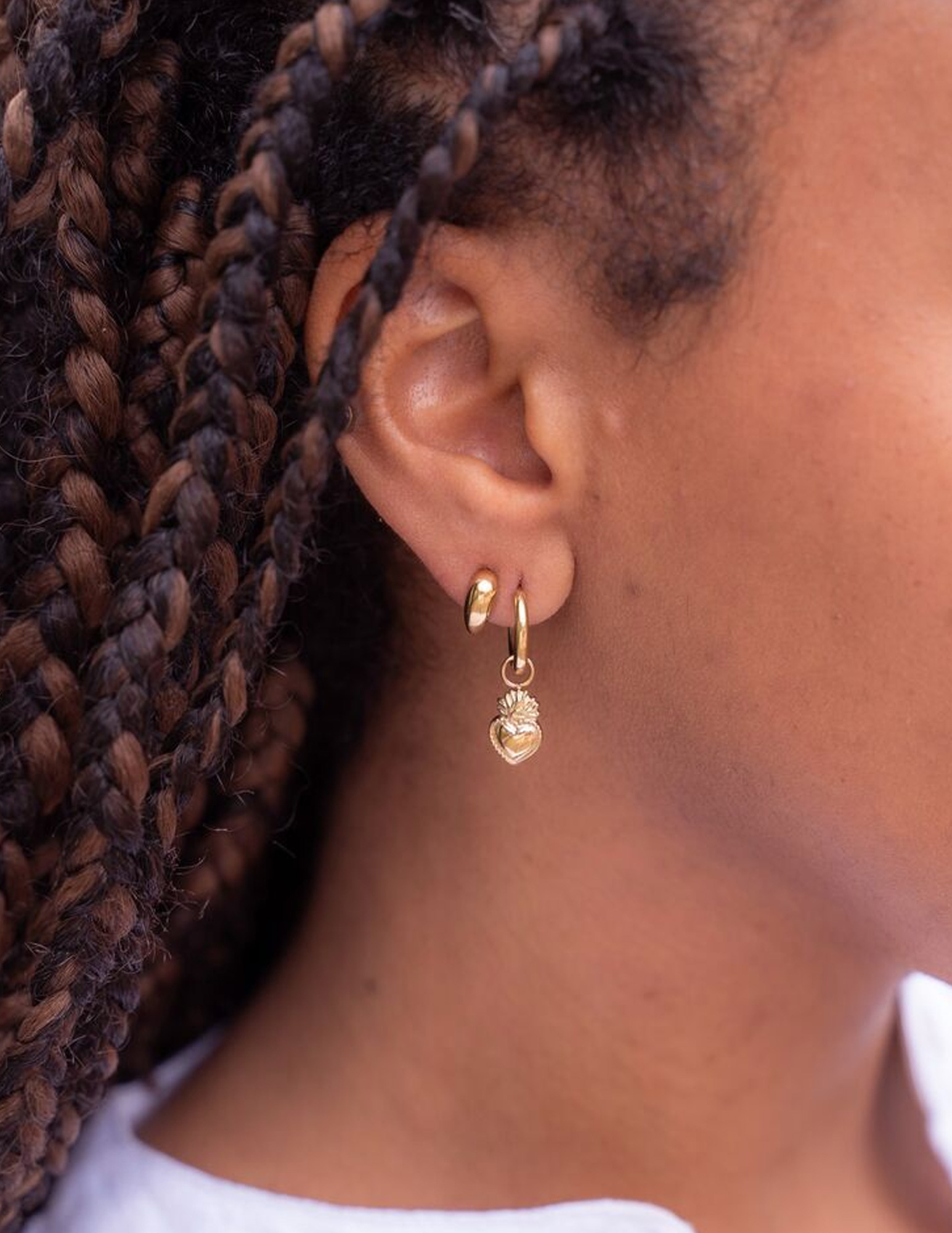 My Jewellery Oorringen met hartjes MJ10655 Goud