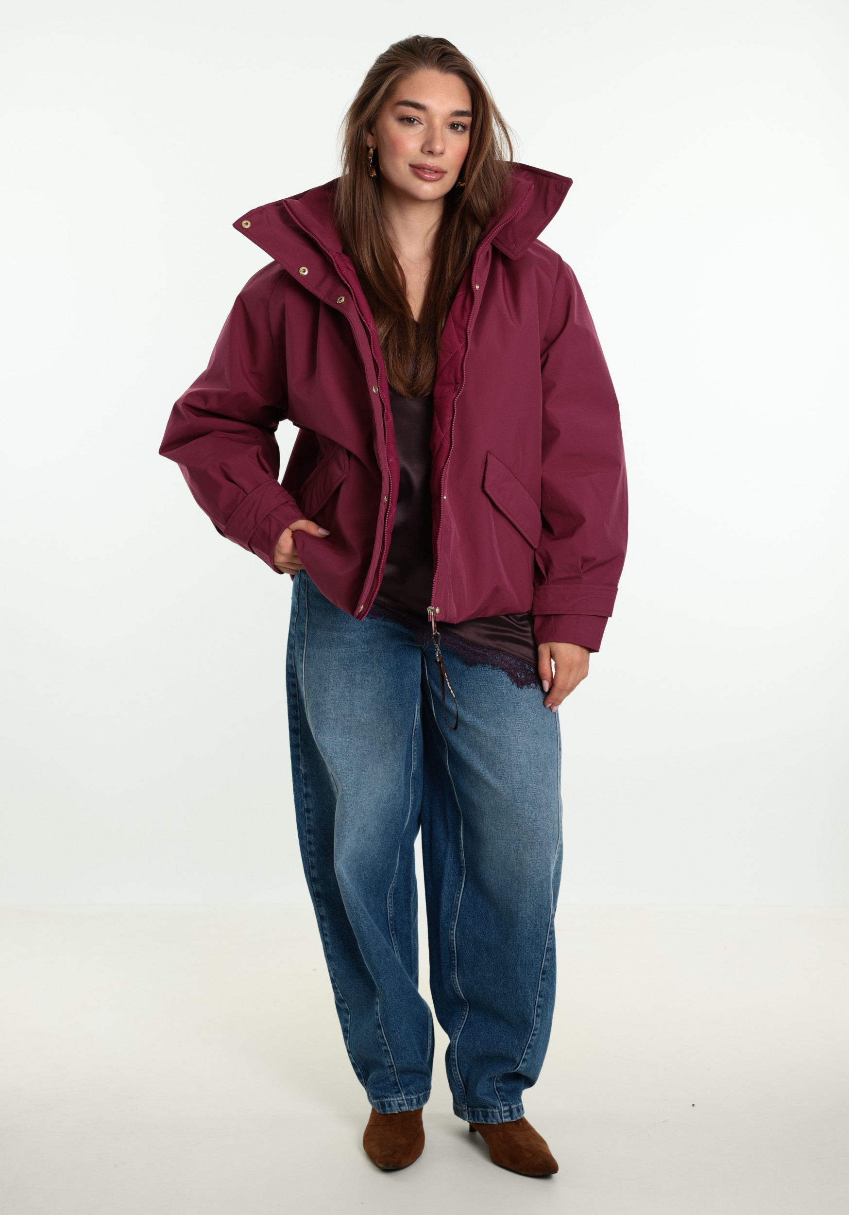 Harper & Yve Winterjas Blaze AW6N229 Donker rose