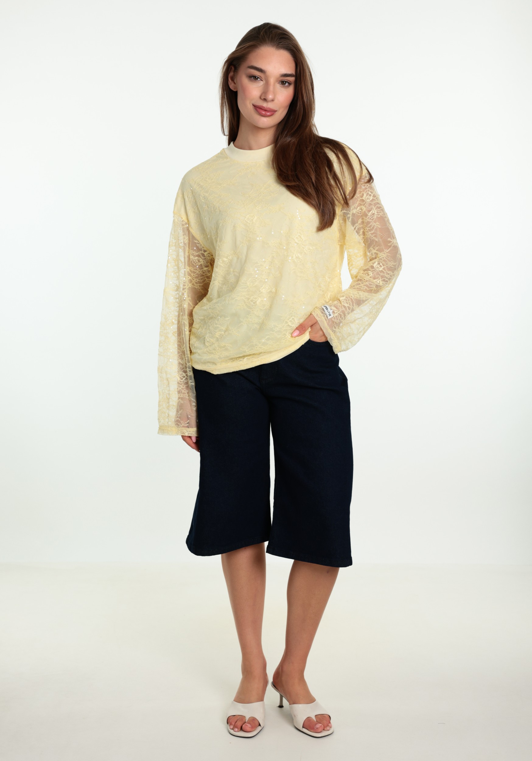 Harper & Yve T-shirt Elana AW6P615 Licht geel
