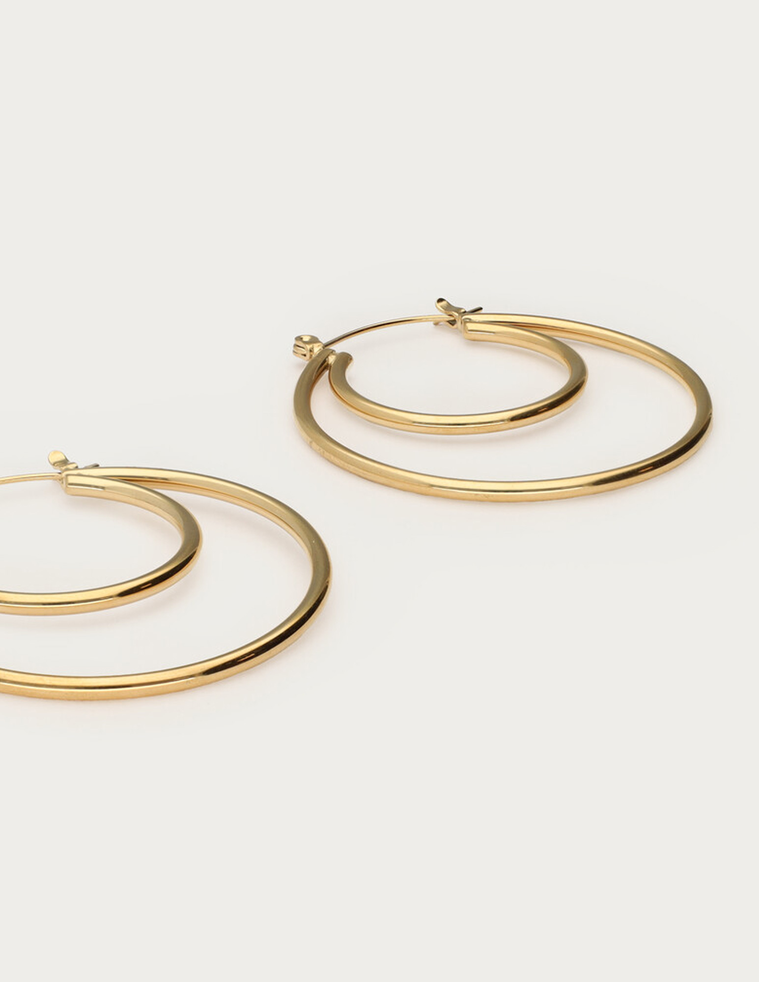 My Jewellery Bold dubbele oorringen groot MJ15509 Goud