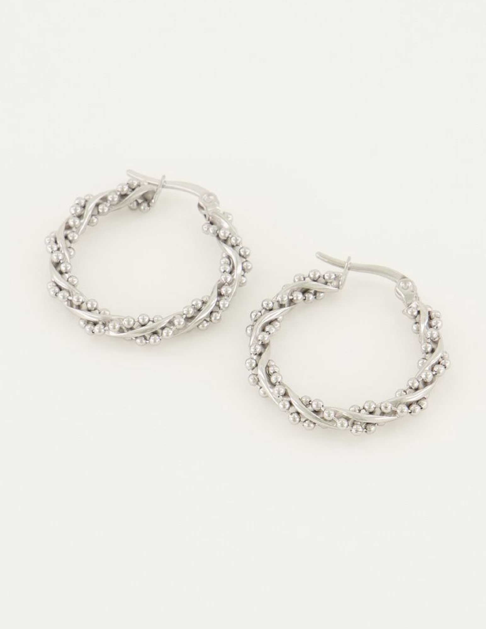 My Jewellery Oorringen met bolletjes MJ05231 Zilver