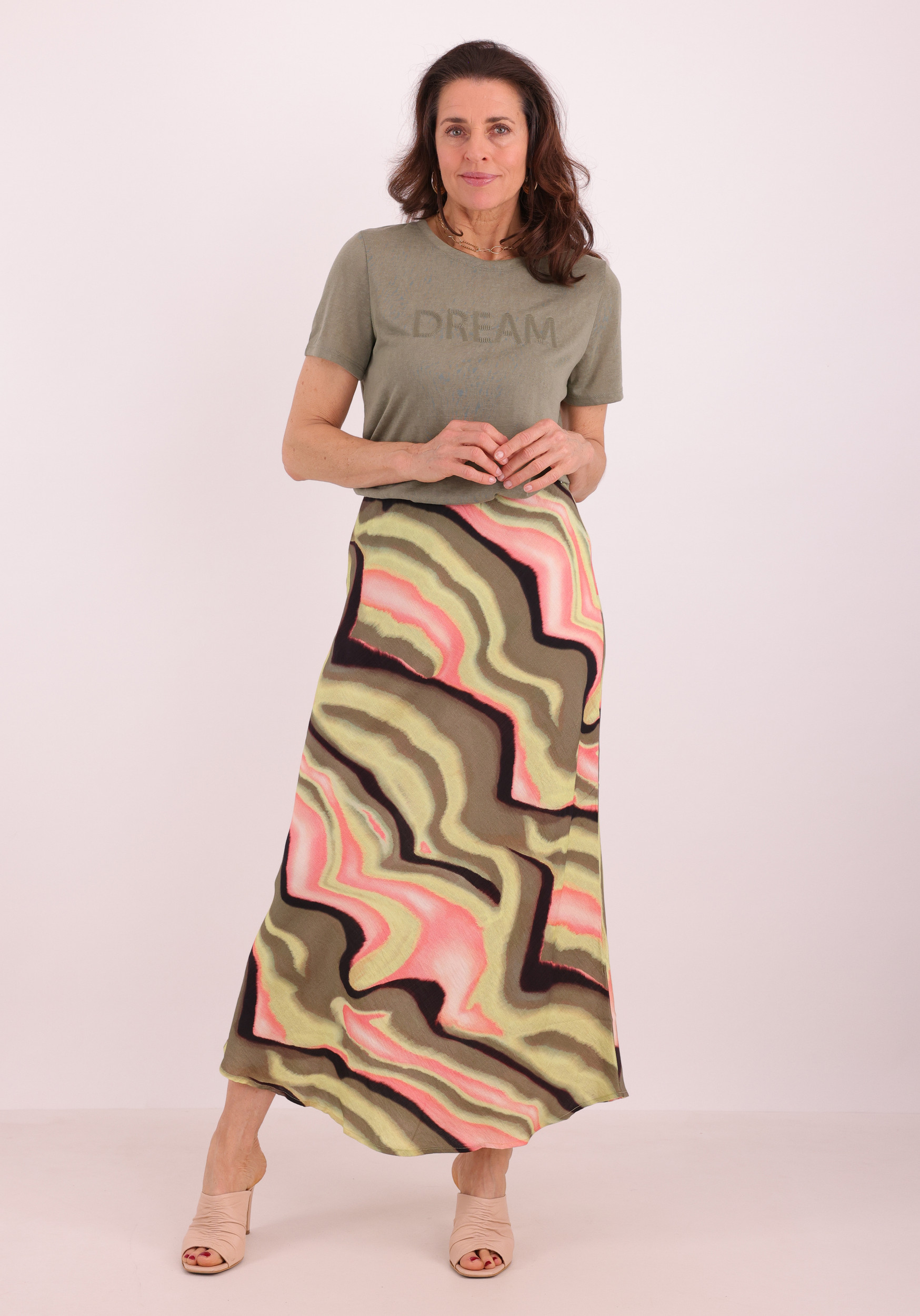 Geisha T-shirt Dream 62097-41 Midden groen