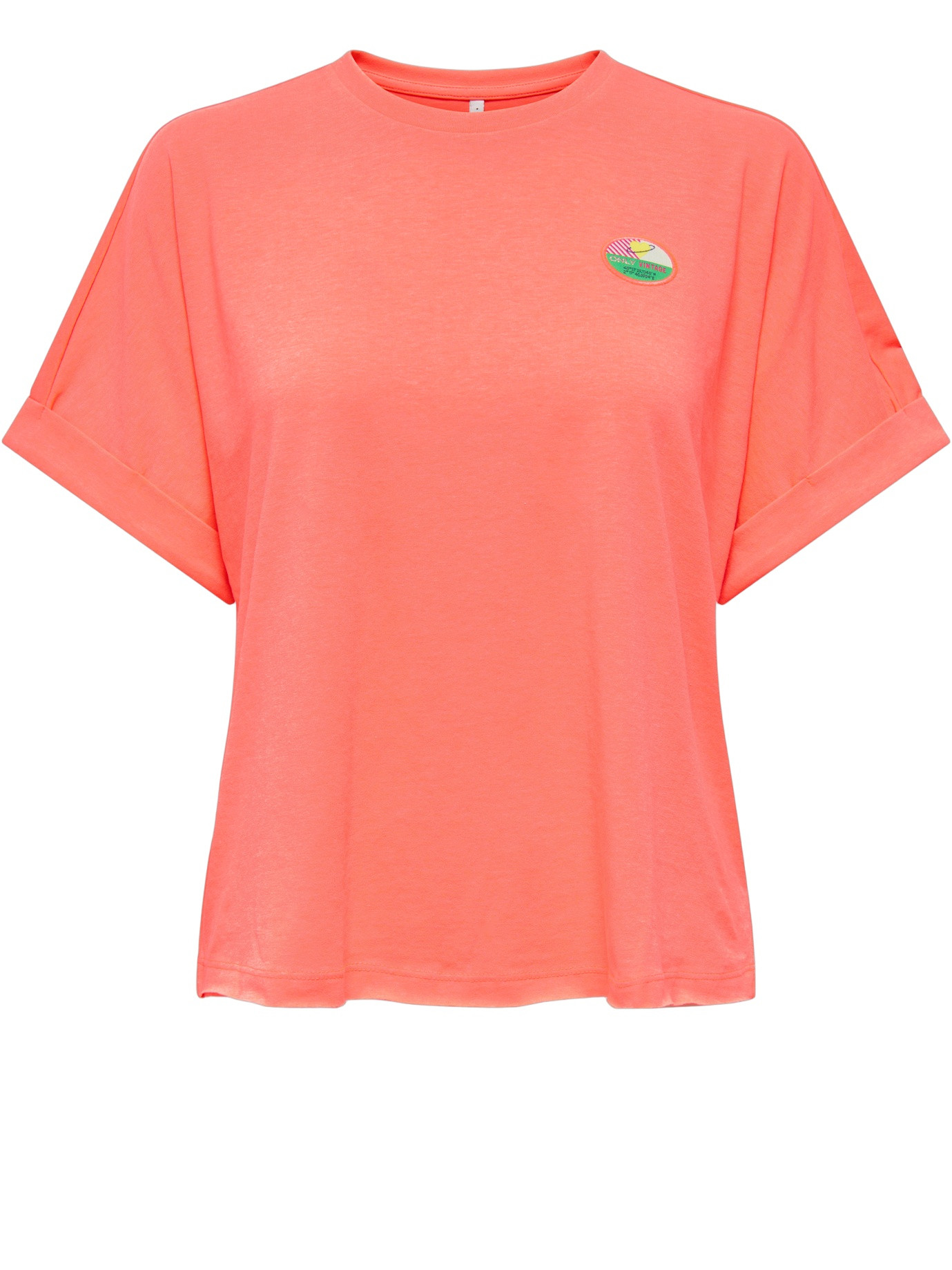 ONLY T-shirt Minna 15378313 Koraal