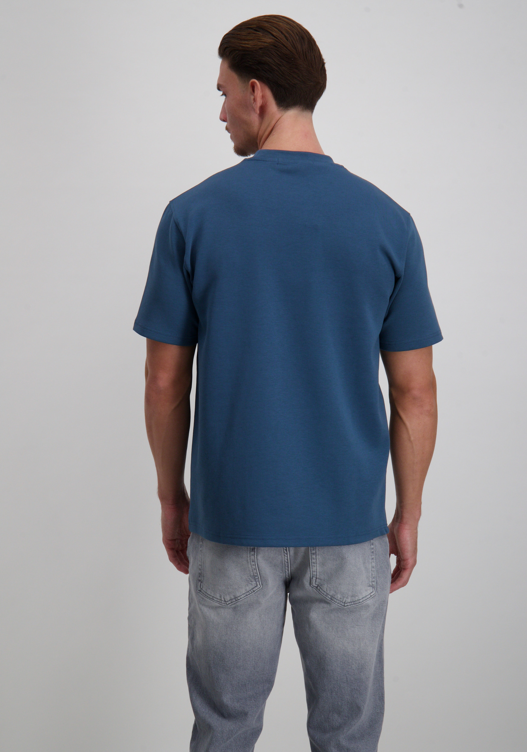 Malelions T-shirt Pocket MM1-AW25-23 Blauw