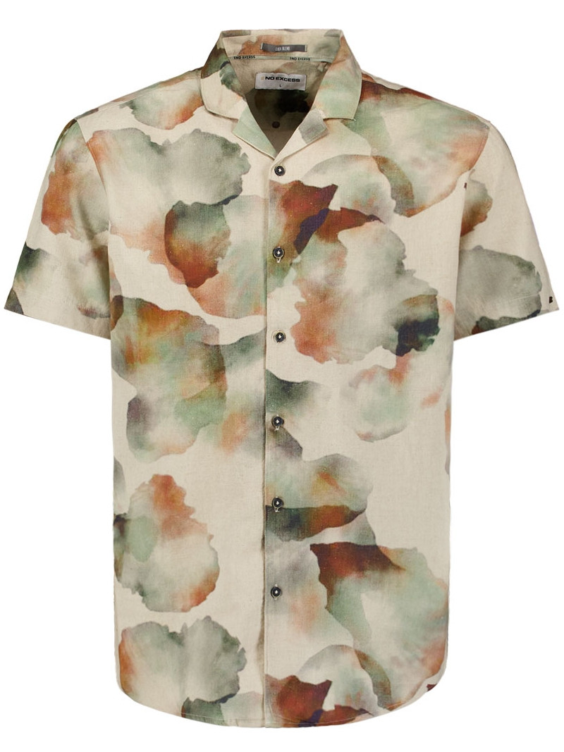 No Excess Overhemd met print 27440345 Licht groen