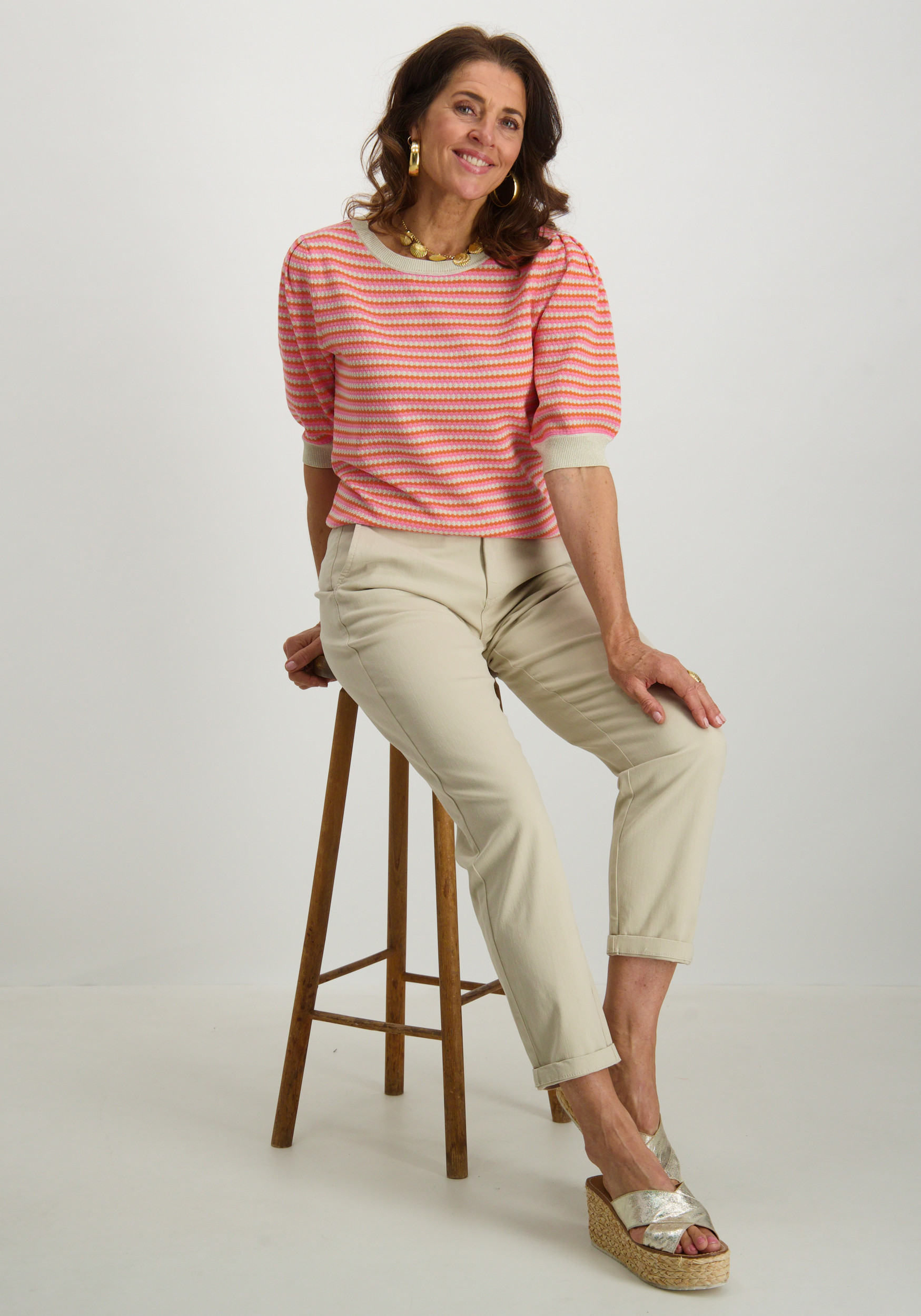 Para Mi Broek Cindy SS252.256342 Khaki