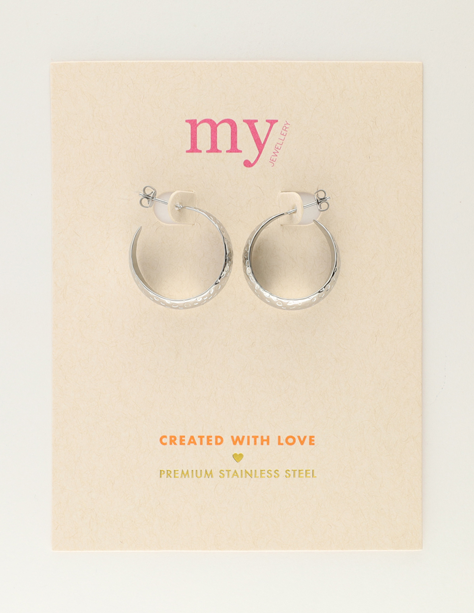 My Jewellery Oorringen met panterprint MJ12051 Zilver