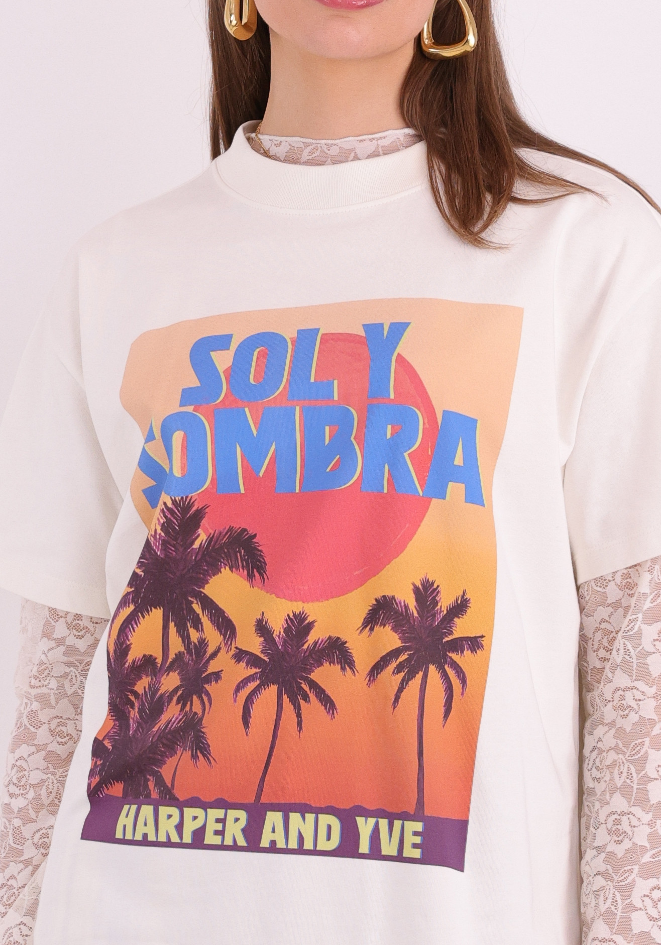 Harper & Yve T-shirt Solysombra HS6Y305 Ecru