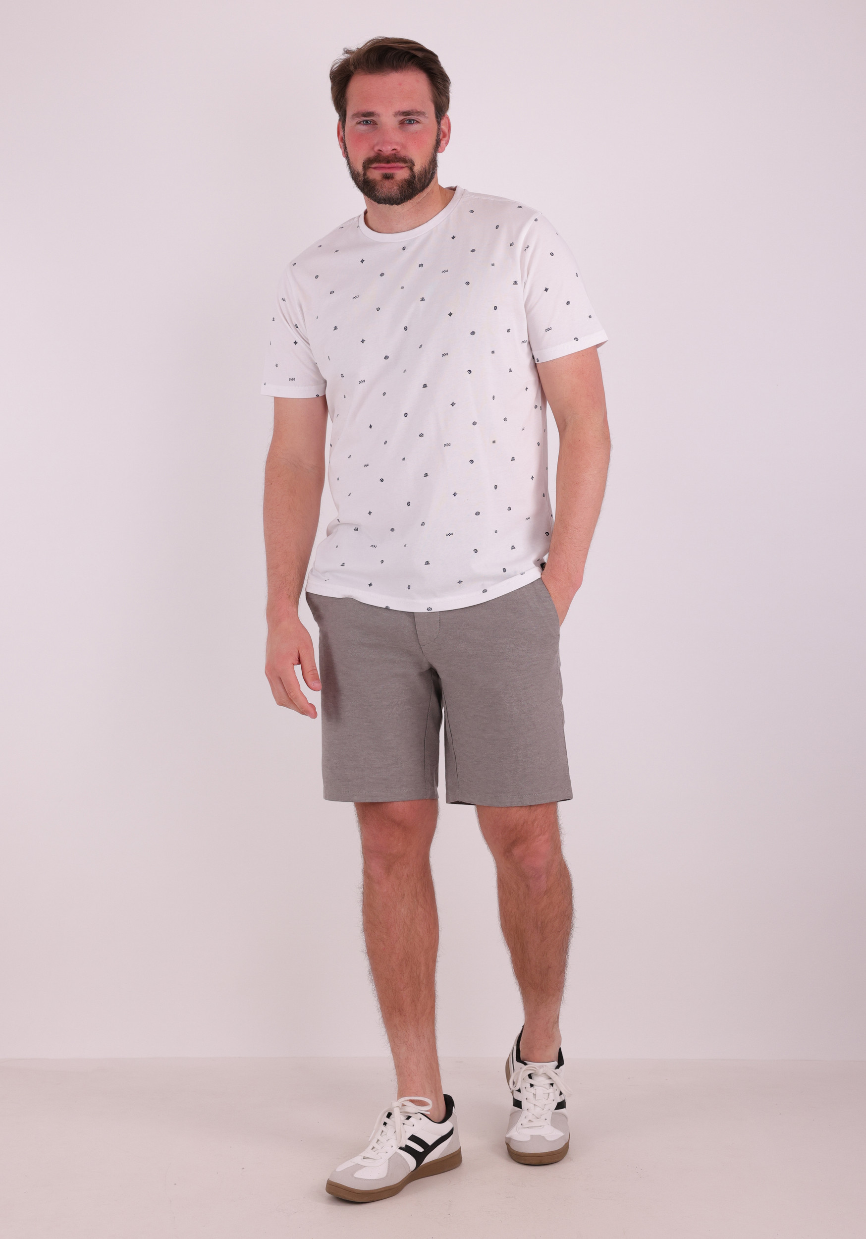 Petrol T-shirt M-1060-TSR131 Wit