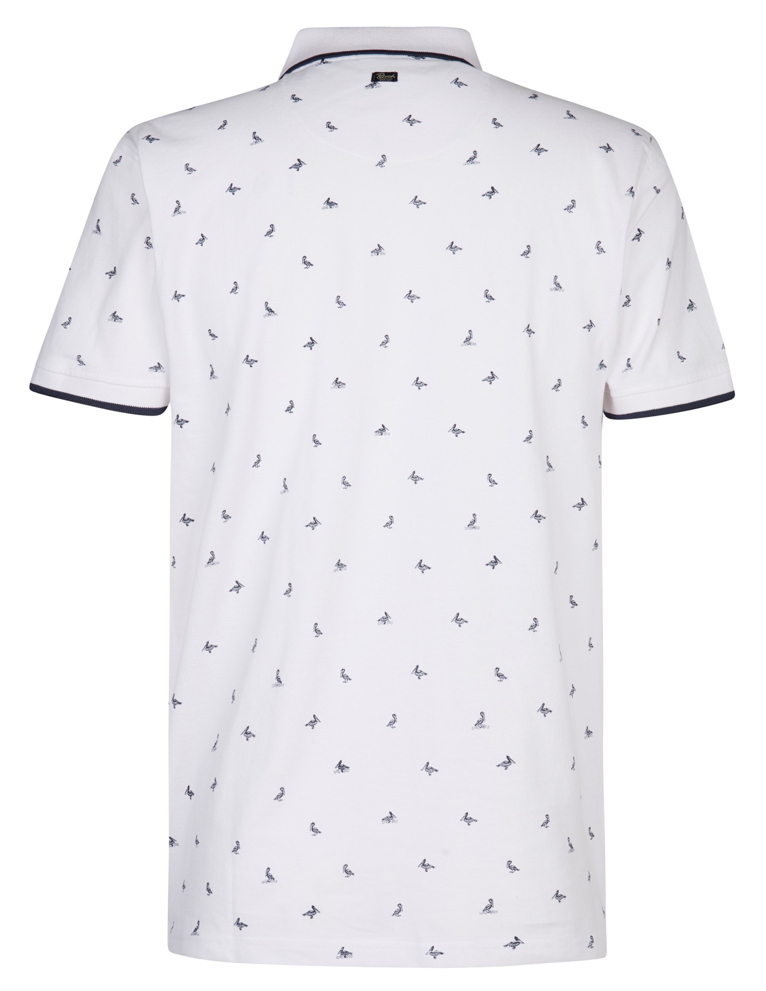Petrol Polo all-over patroon M-1050-POL106 Wit