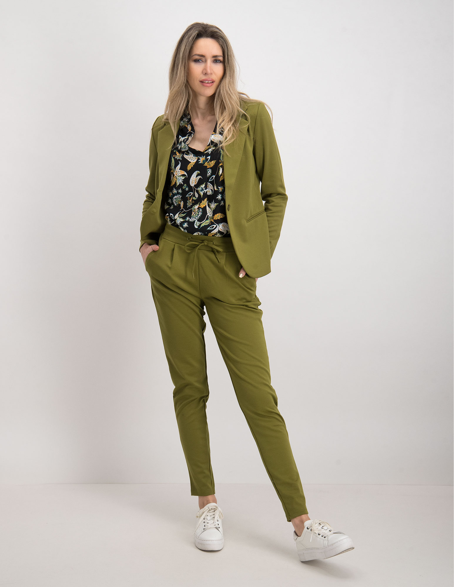 Ichi Blazer Kate 20101801 Olijf Groen
