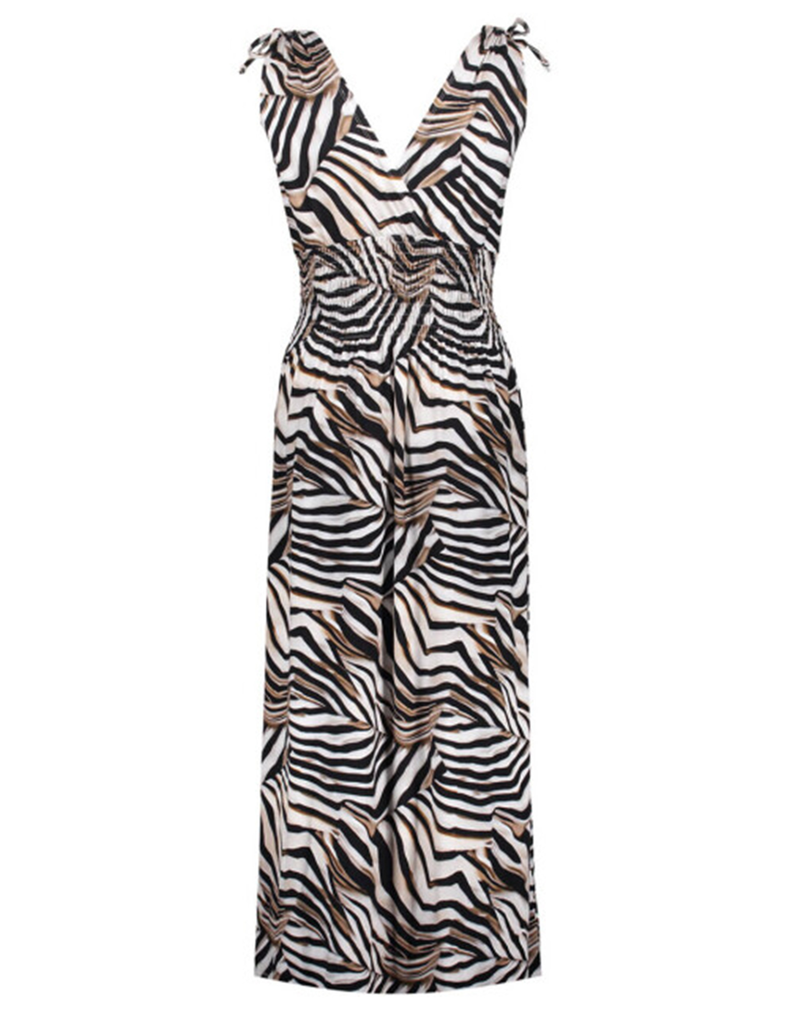 Geisha Lange jurk 57367-60 MILA Zwart/Wit