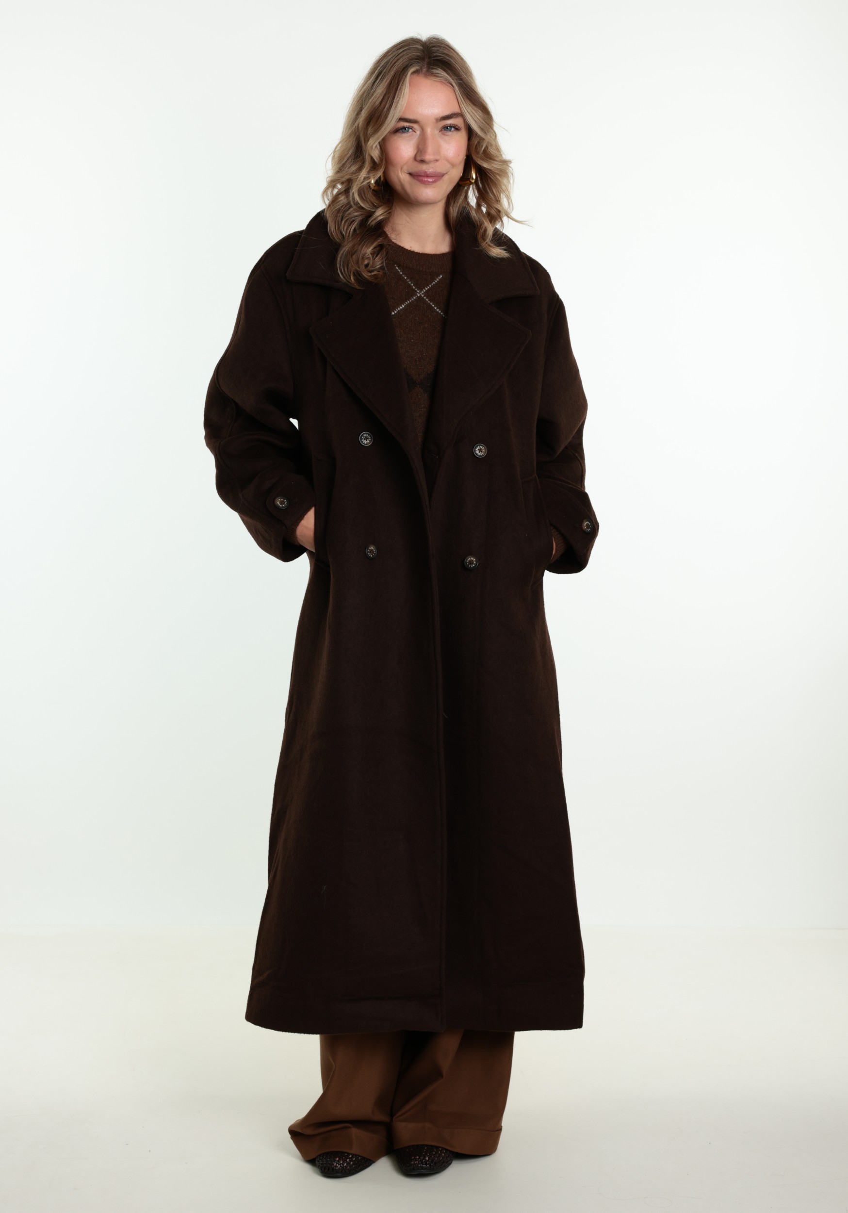Harper & Yve Manteljas Tina AW6N225 Donker bruin