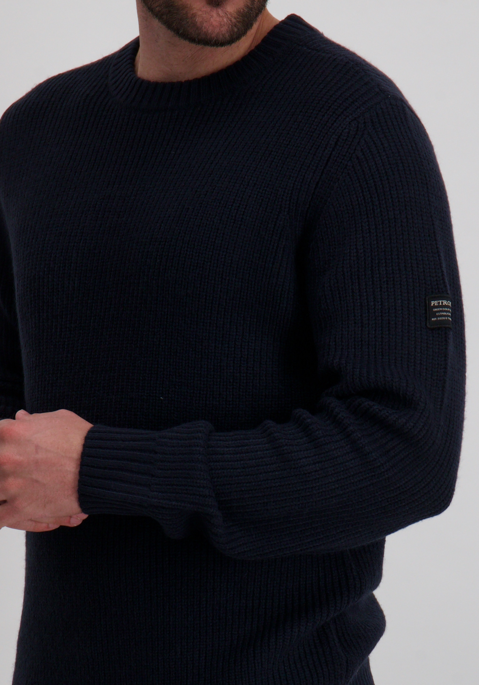 Petrol Trui M-3050-KWR152 Donker blauw