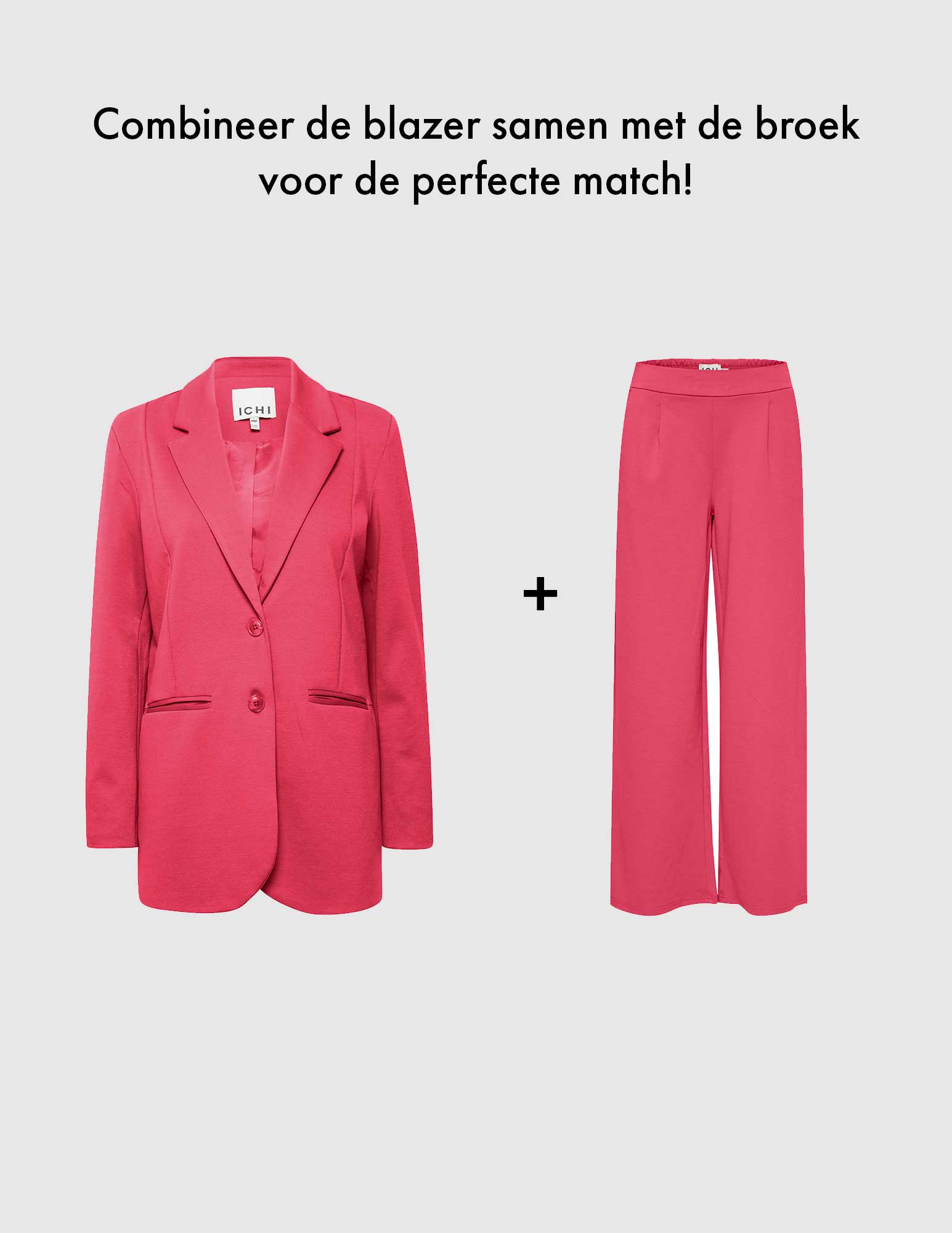 Ichi Oversized blazer Kate 20118123 Roze