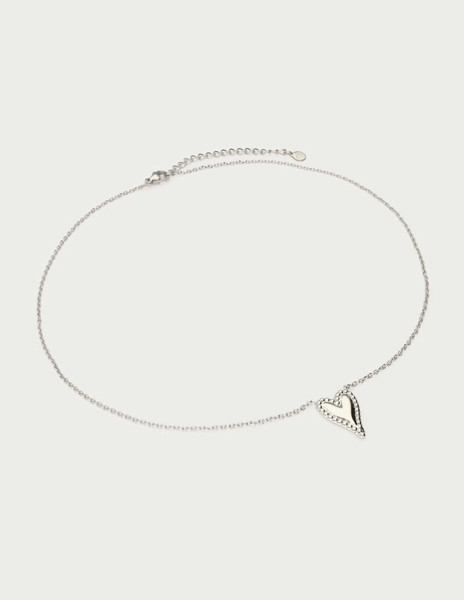 My Jewellery Fine dot heart ketting MJ13695 Zilver