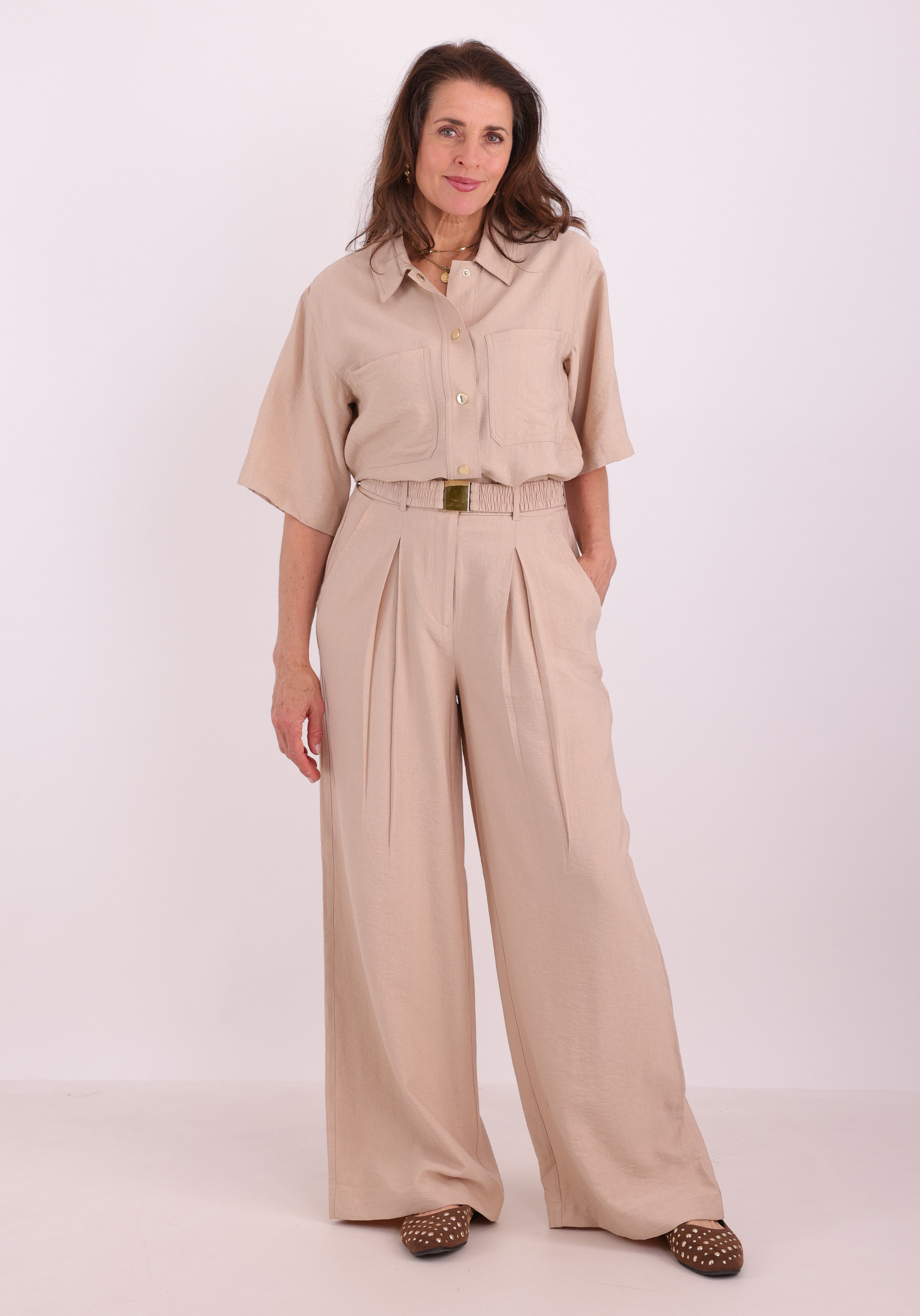 Aaiko BV Broek LOTTY FRINGED RAY 56 Zand