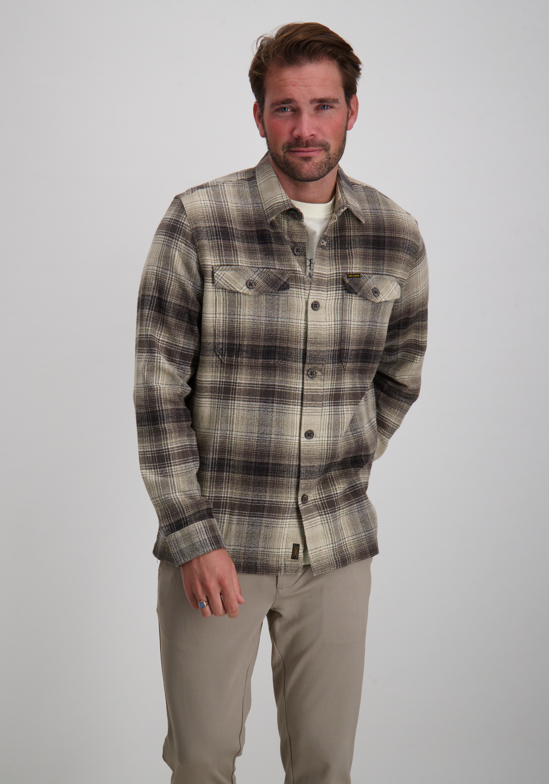PME Legend Overshirt gerruit PSI2509244 Beige