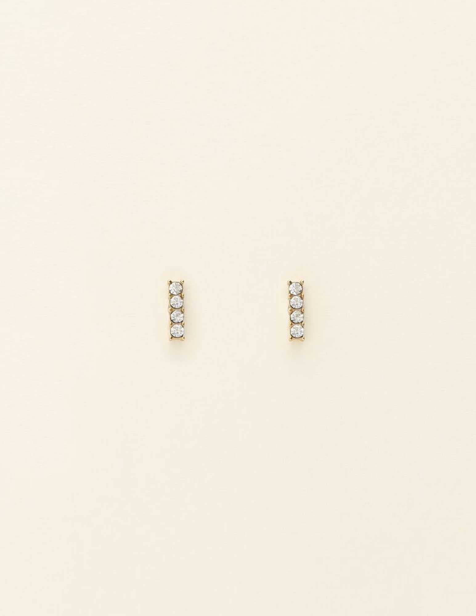 My Jewellery Studs met 4 strass steentjes MJ08522 Goud