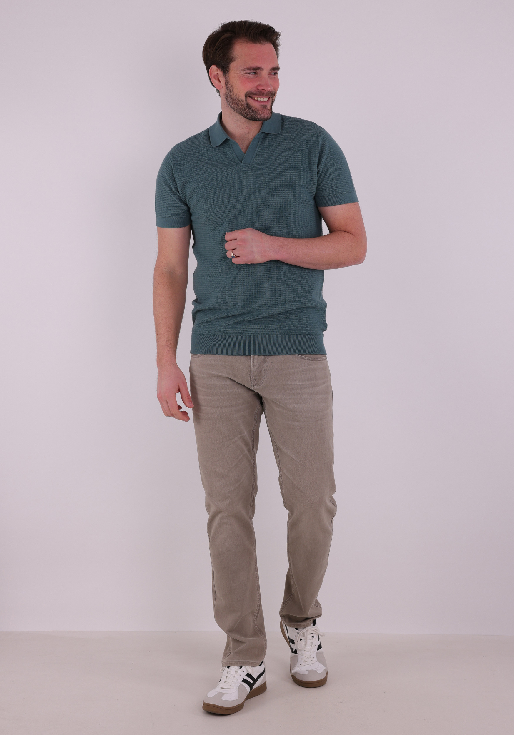 Petrol Polo M-1060-KWC205 Midden groen