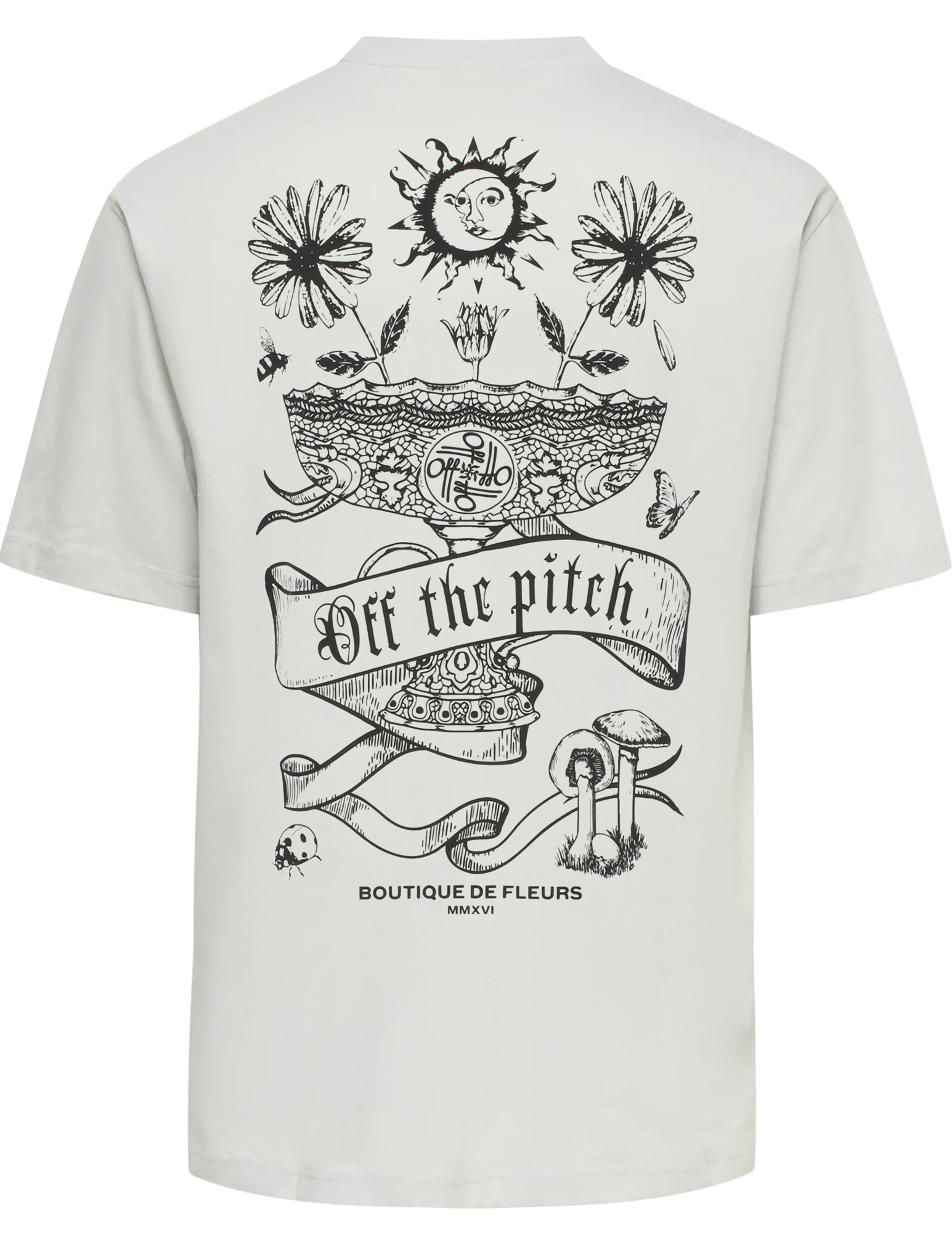 Off The Pitch T-Shirt Botanic OTP261026 Wit