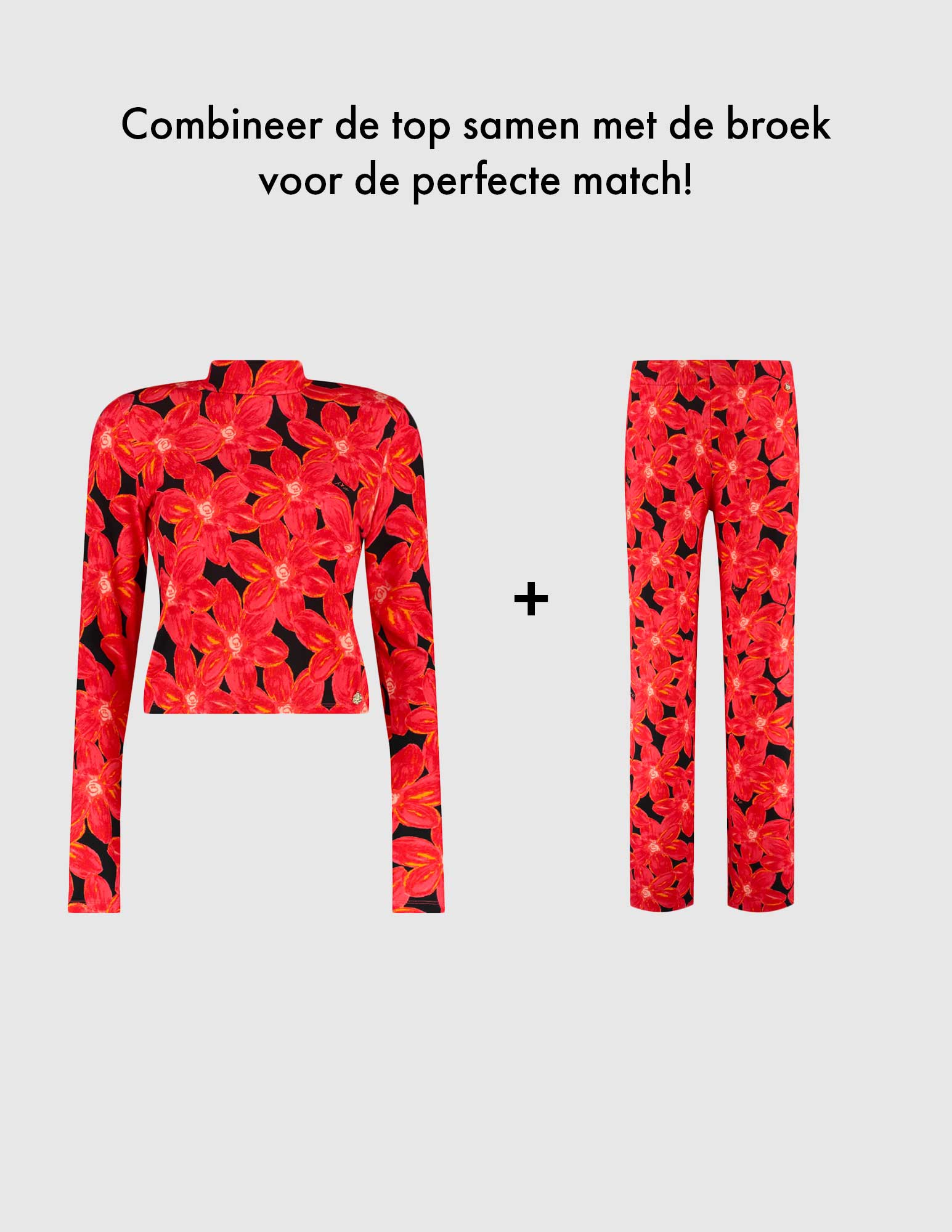 Harper & Yve Broek Jane SS25T102 Rood