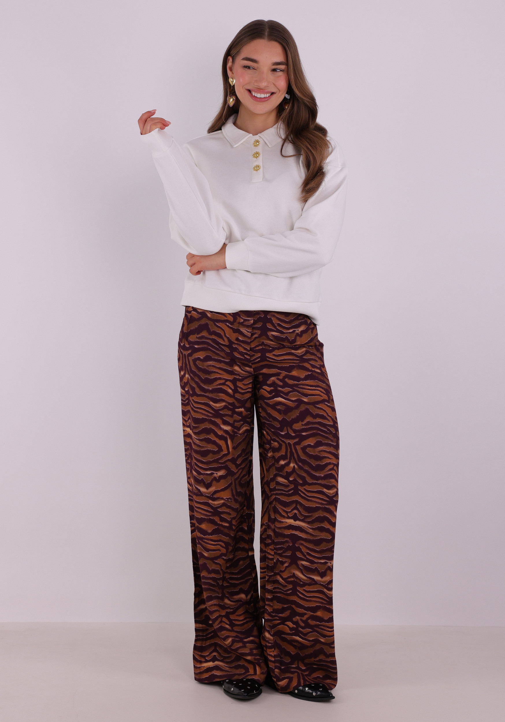 Only Polo sweater Agnes 15378310 Wit