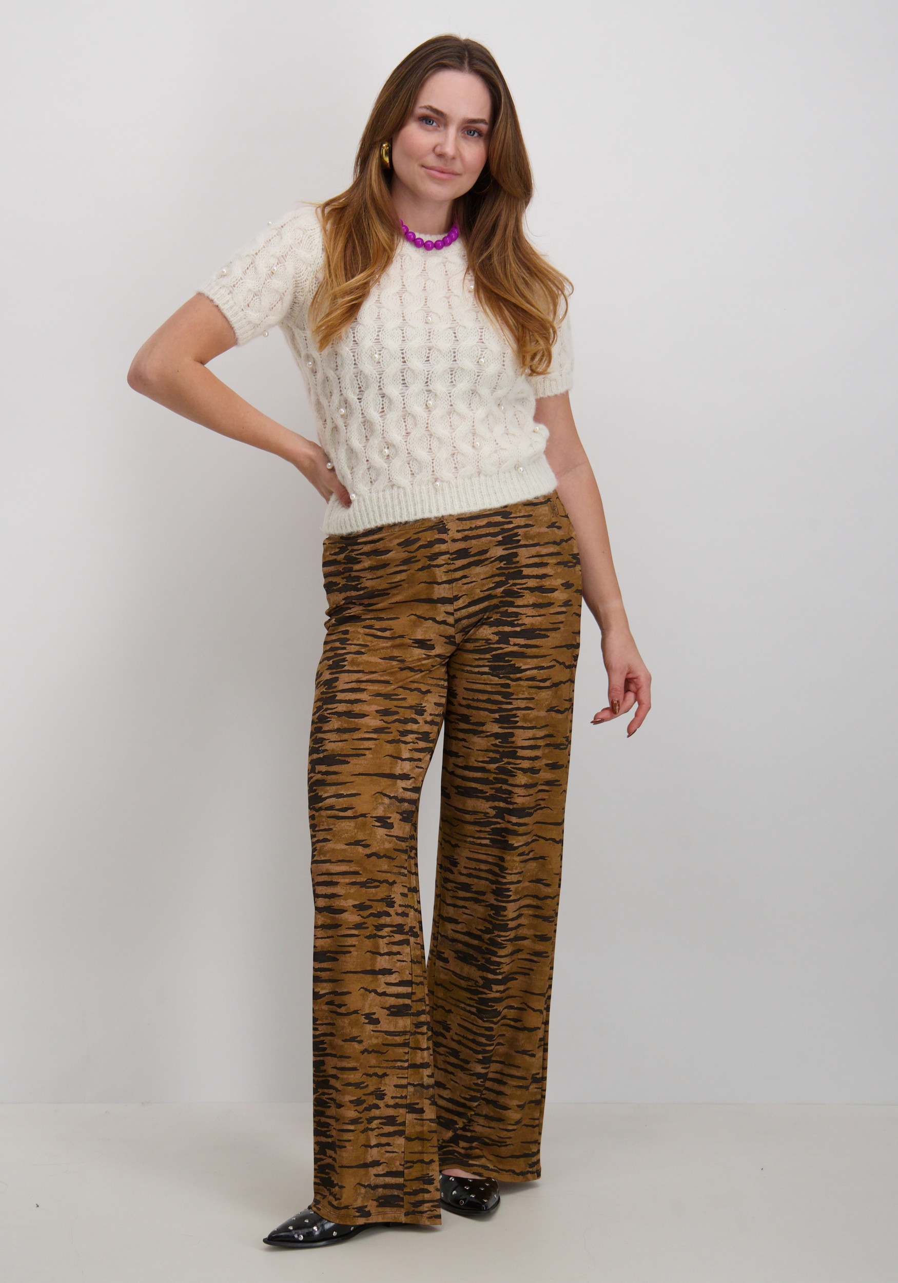 Vero moda Trui Catania pearl 10341700 Wolwit-ecru