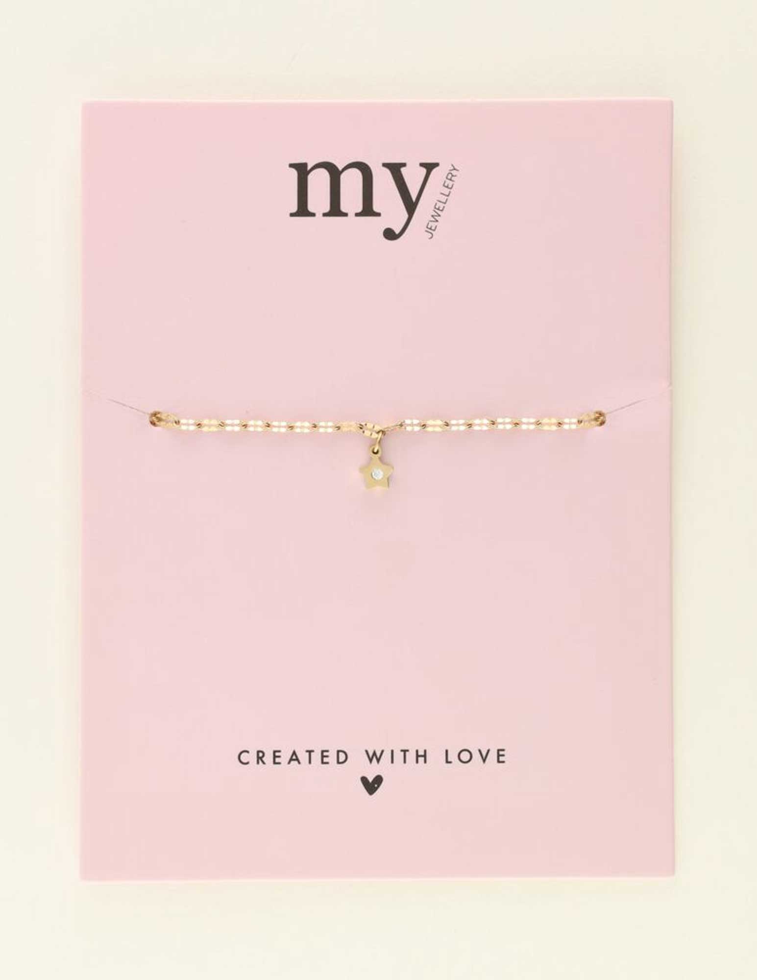 My Jewellery Armband met kleine ster MJ09364 Goud