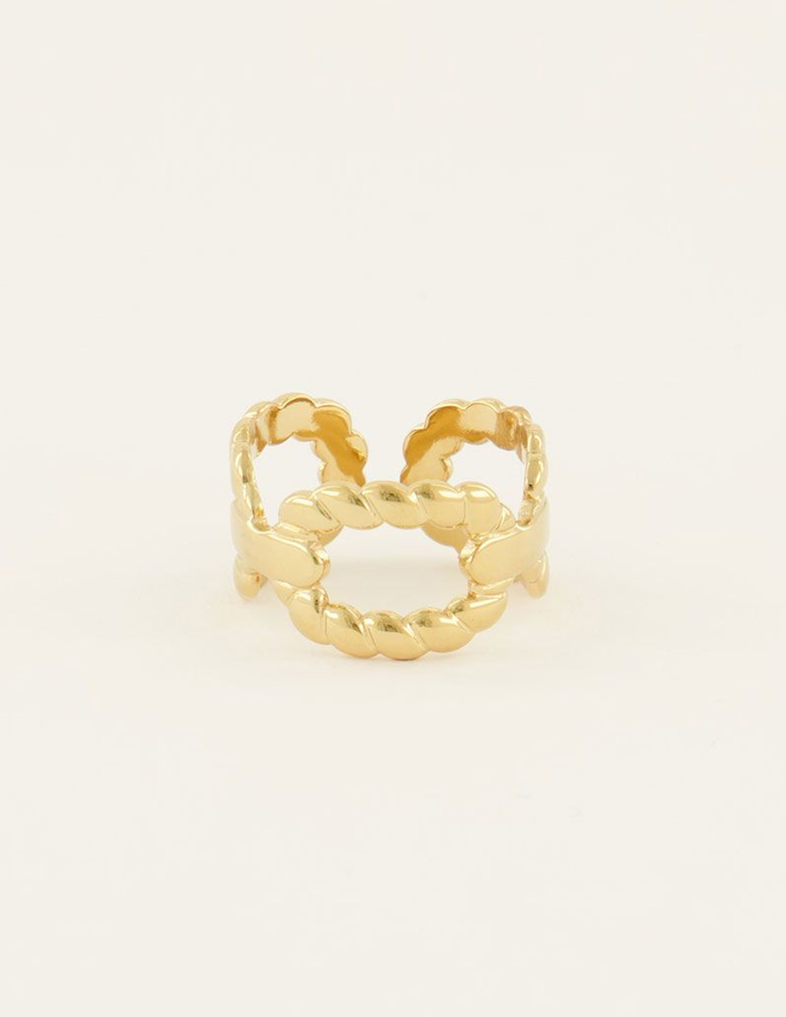 My Jewellery Ring met schakels MJ07718 Goud