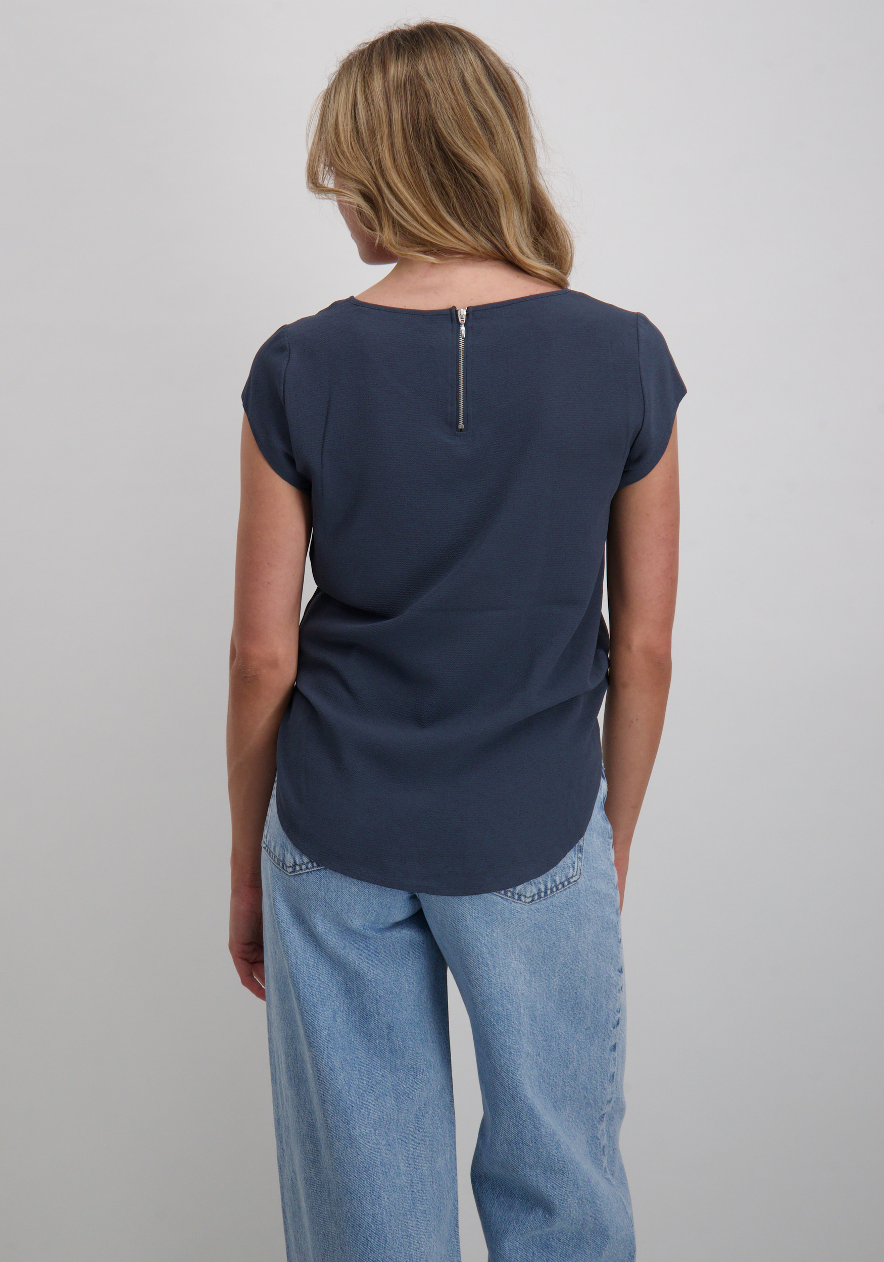 Only Blouse Vic 15142784 Donker Blauw