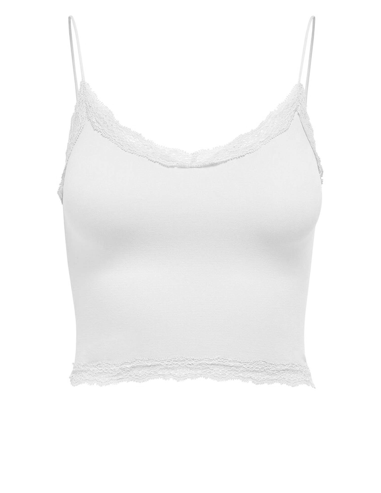 Only Cropped top Vicky  15190175 Wit