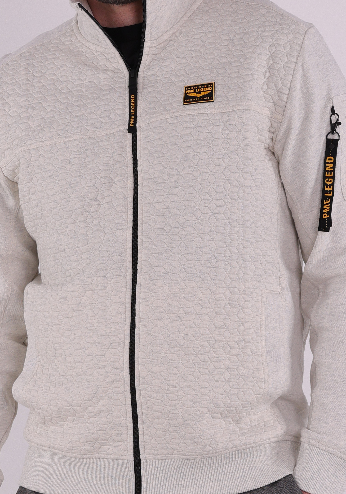 PME Legend Vest jacquard  PSW2602475 Ecru