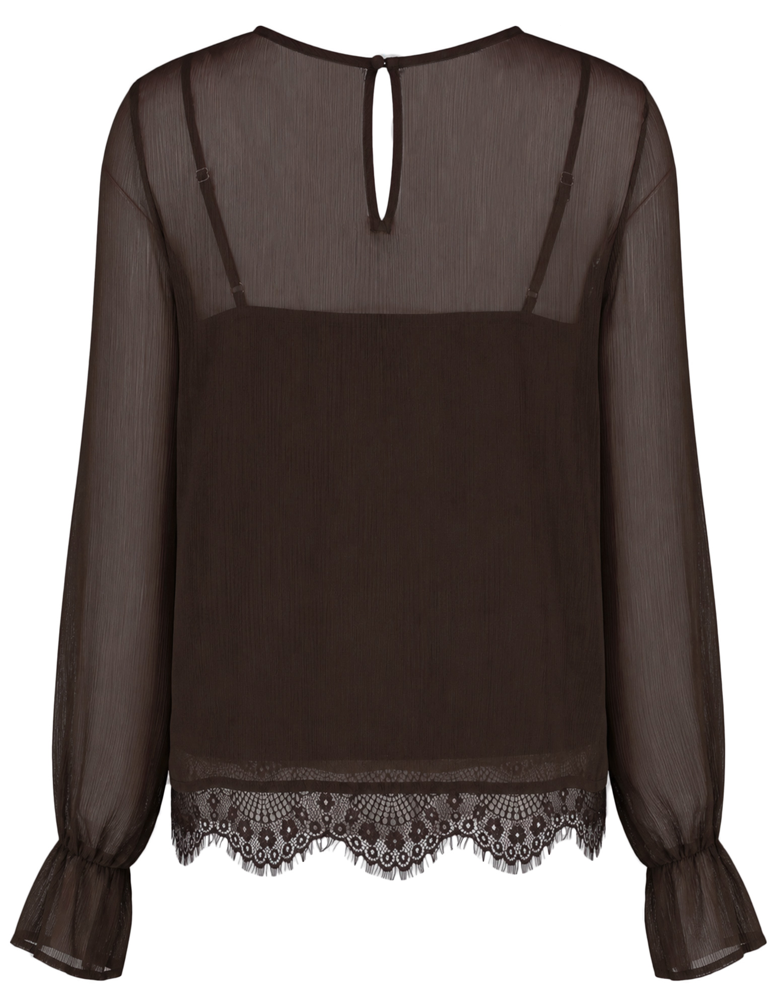VERO MODA Blouse Lalie 10352679 Donker bruin