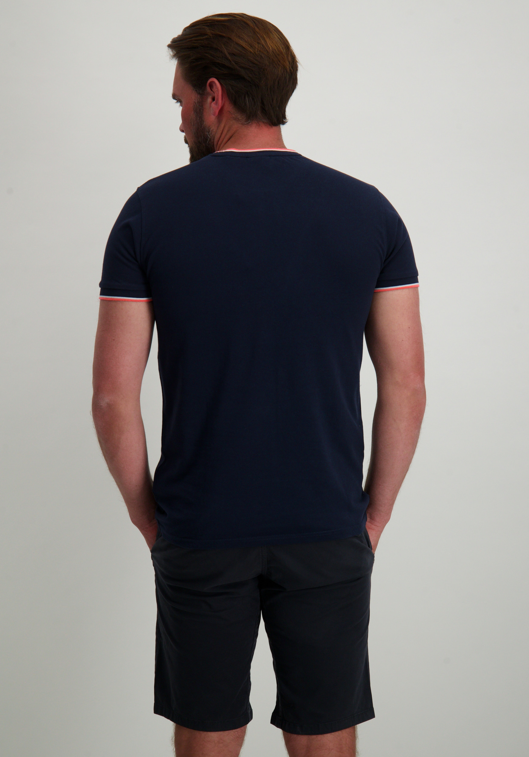 Petrol T-shirt M-1050-TSR645 Donker blauw