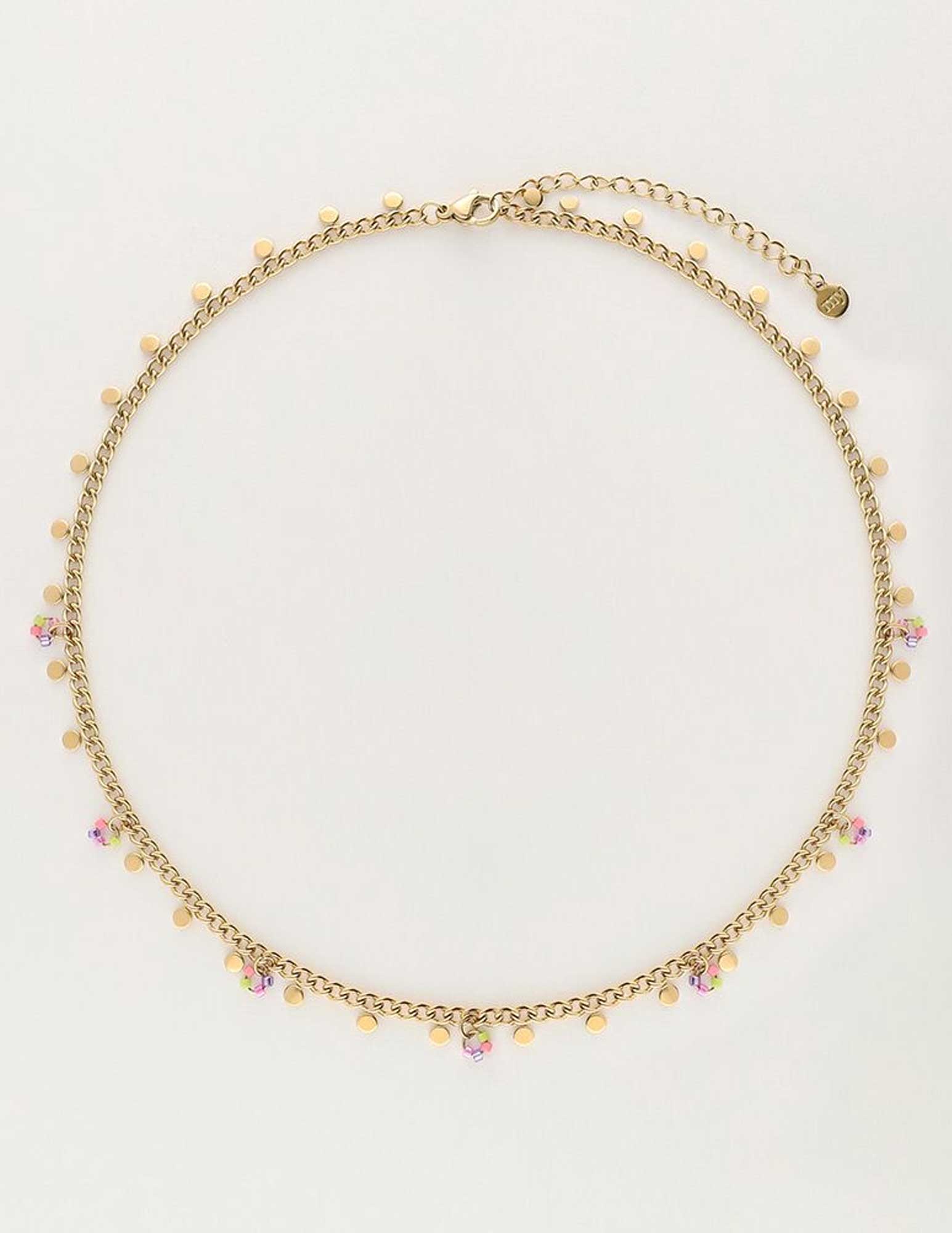 My Jewellery Ketting met kralen en munten MJ10239 Goud