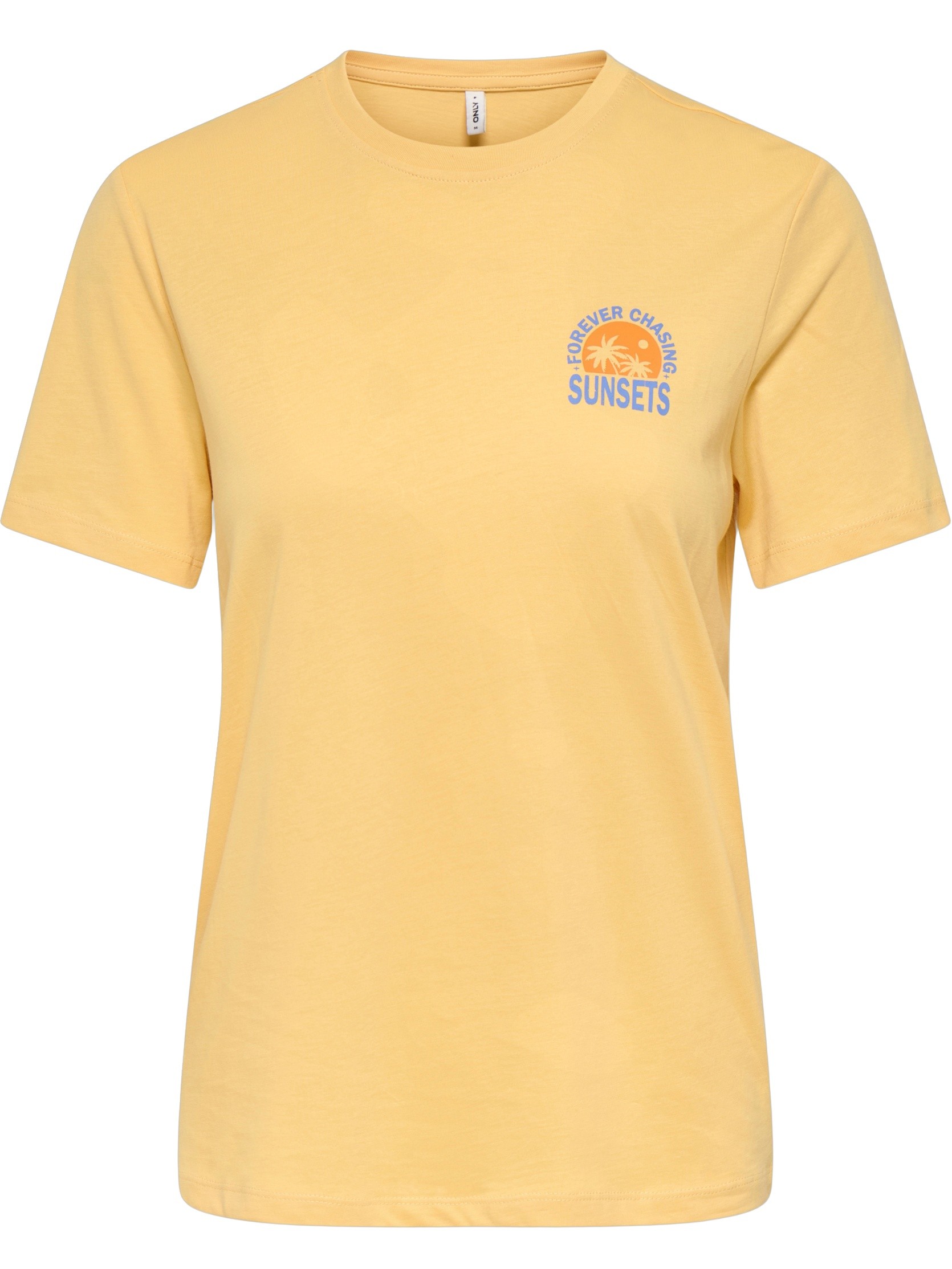ONLY T-shirt Fine 15373349 Geel
