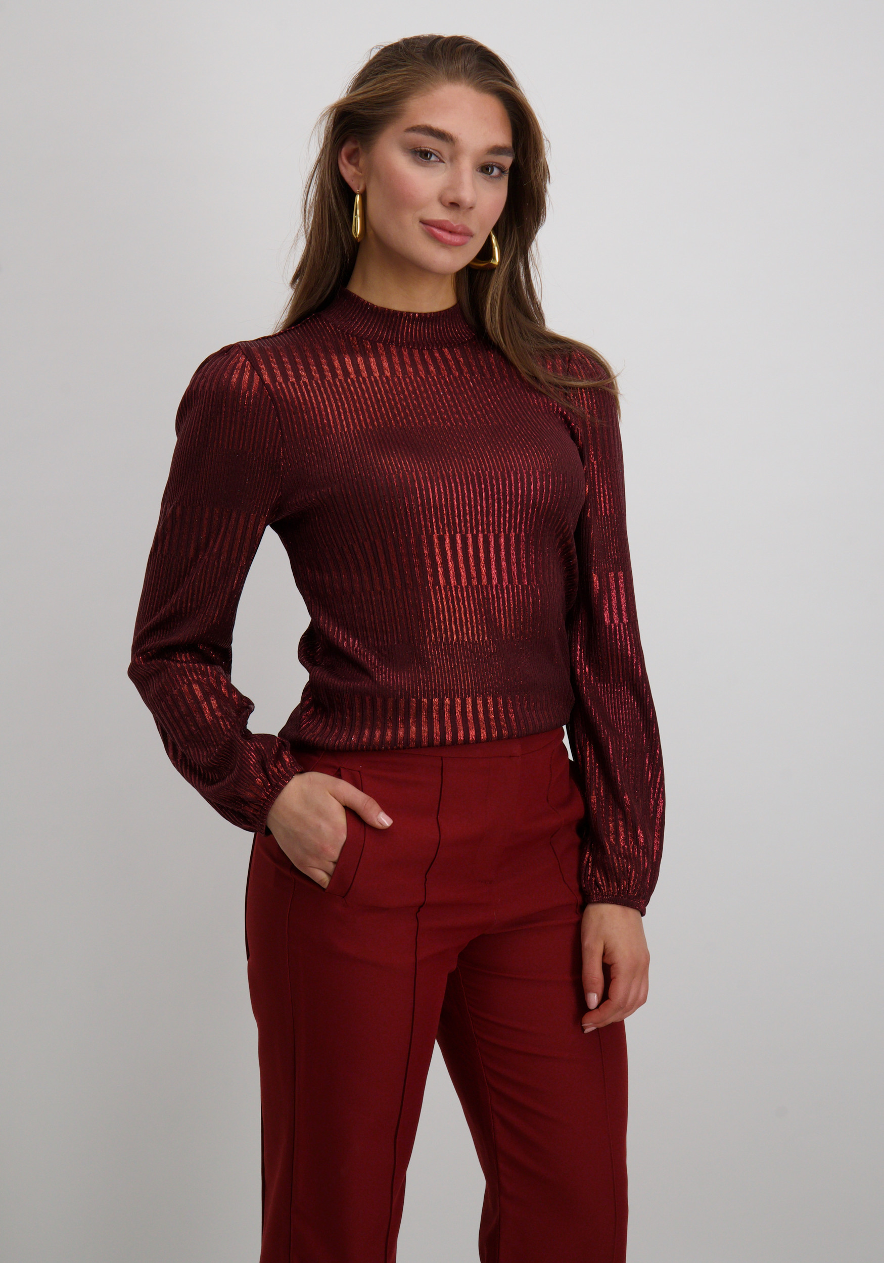 FREE|QUENT Shirt Matter 207612 Bordeaux